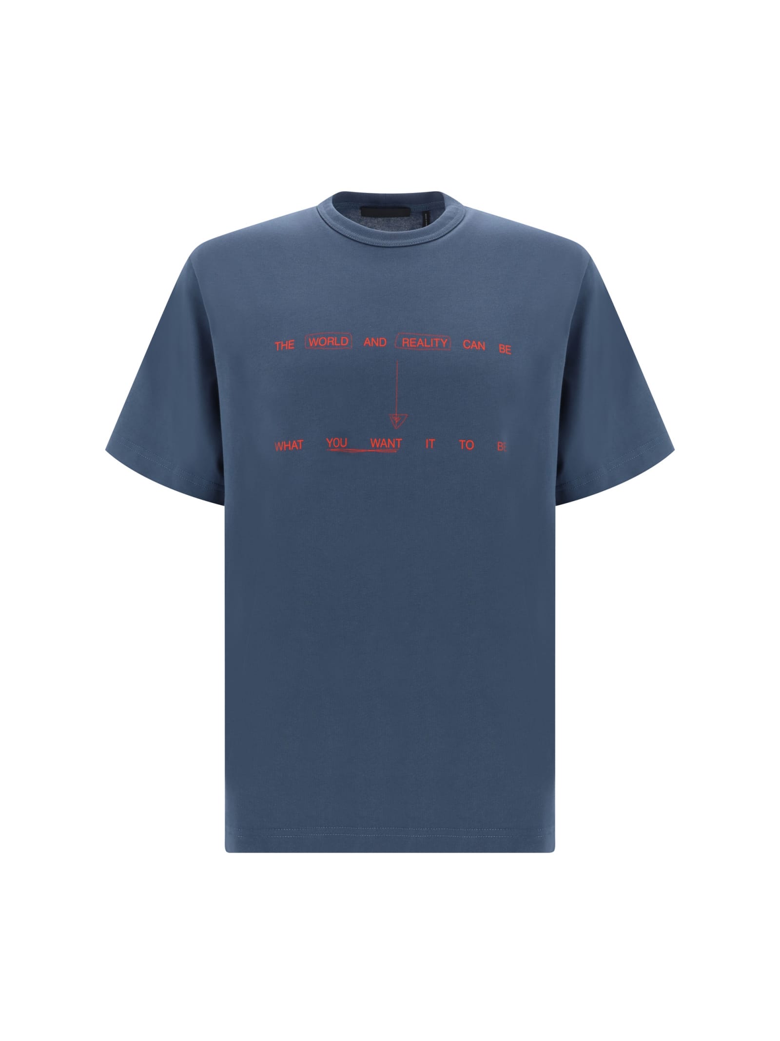 Shop Helmut Lang T-shirt In Prussian Blue