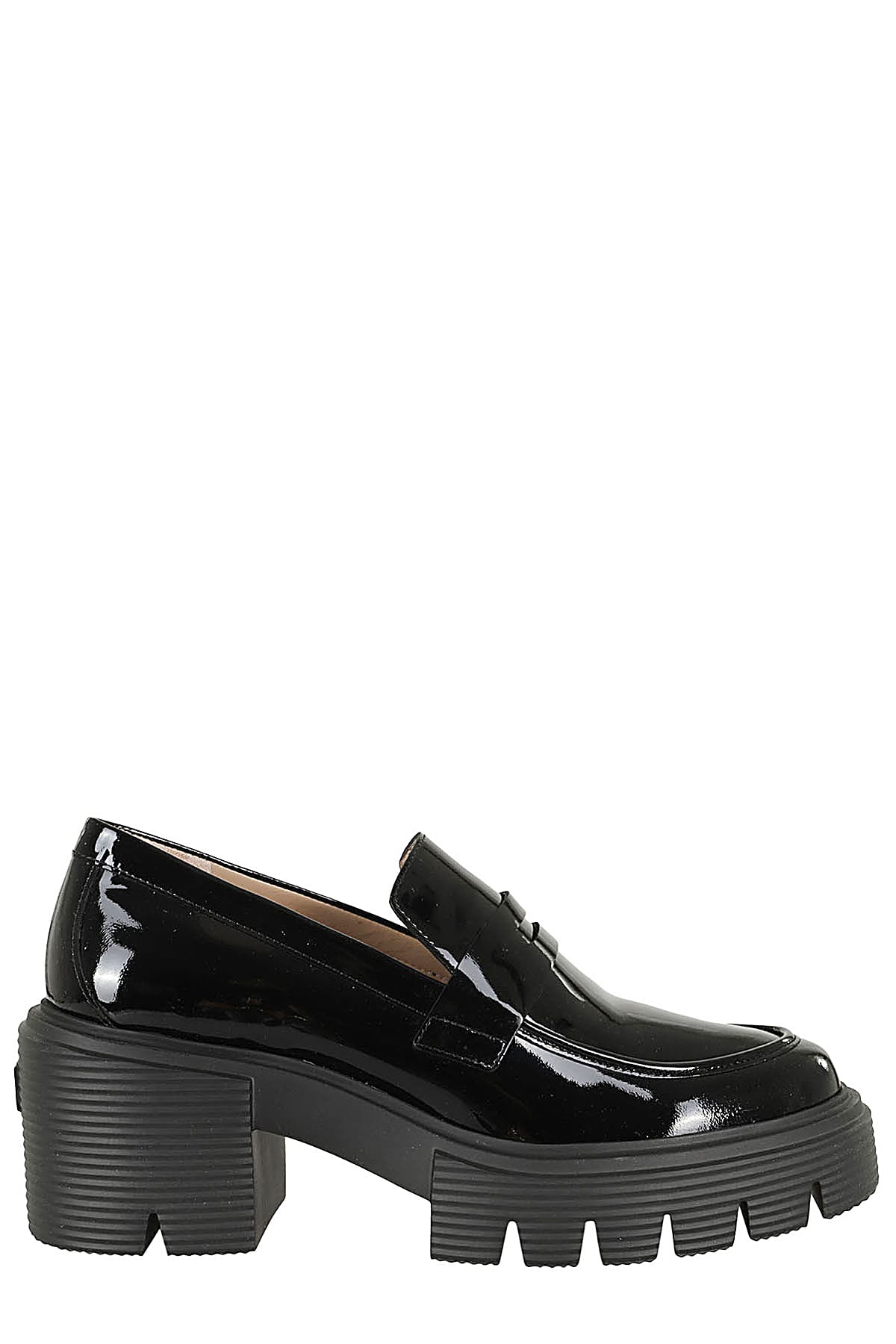 Shop Stuart Weitzman Soho Loafer In Blk Black