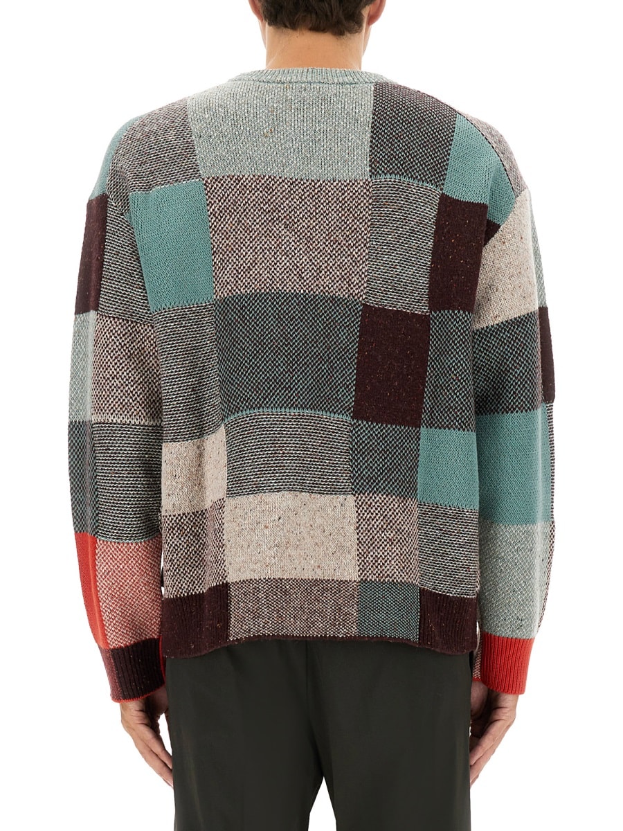 Ps By Paul Smith Sweater With Geometric Pattern Ps Paul Smith In Multi