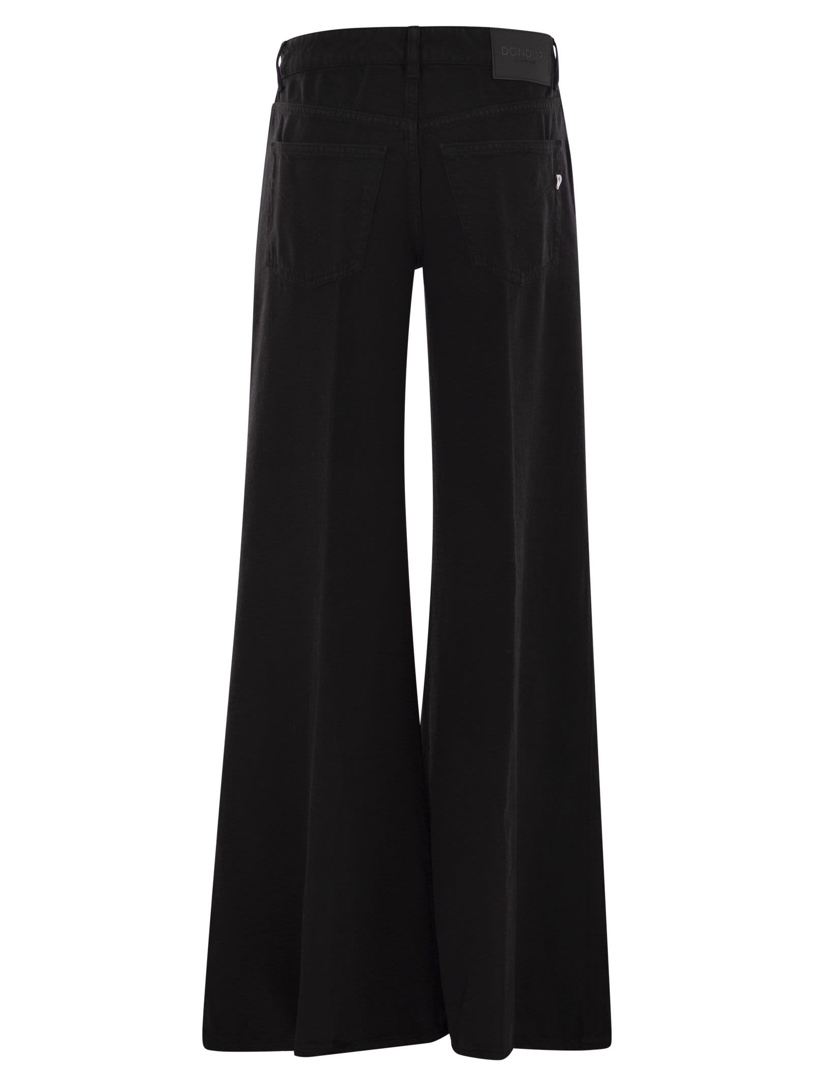 Dondup Marlen - Wide Leg Jeans In Black