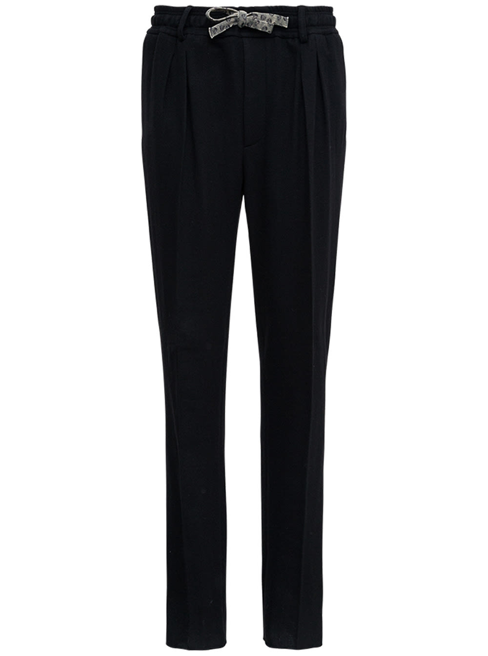 Gabriele Pasini Cruis Black Cashmere Pants With Drawstring