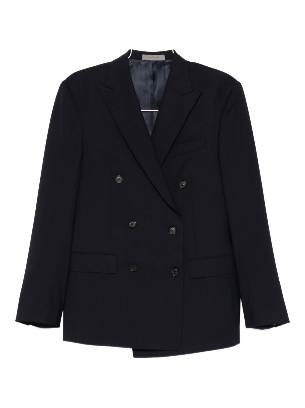 Corneliani Double-breasted Blazer In Black