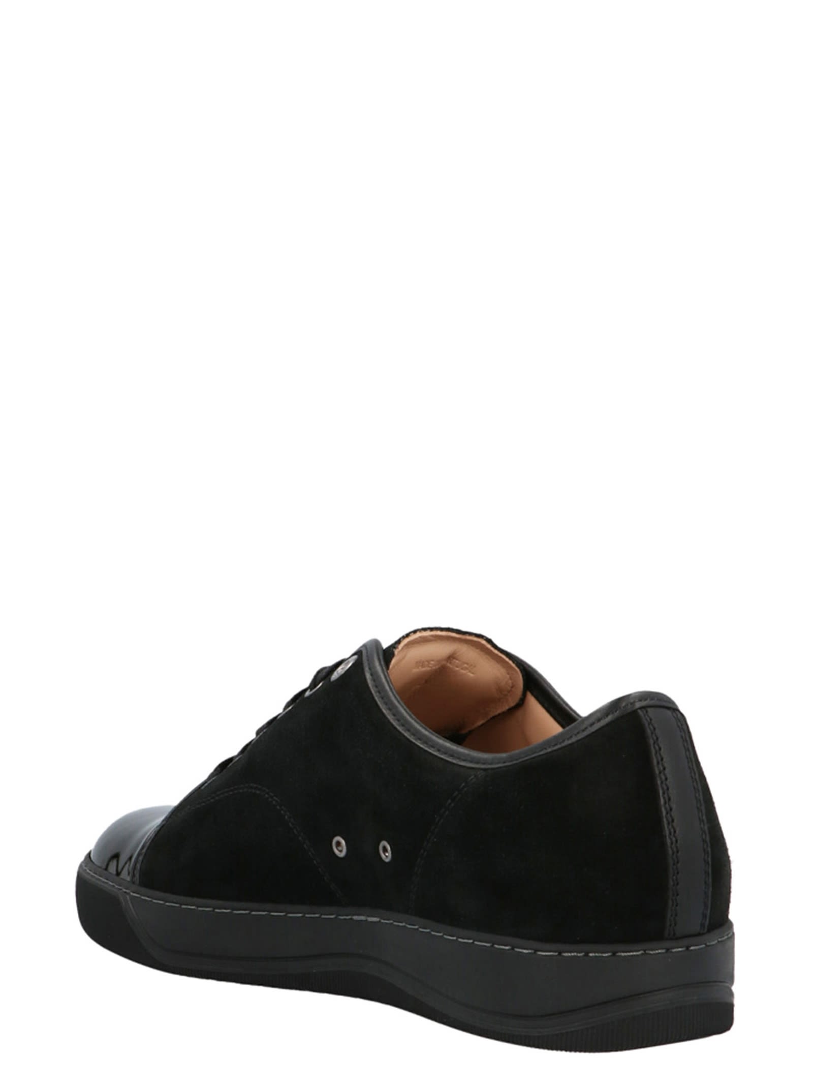 Shop Lanvin Basket Sneakers In Nero