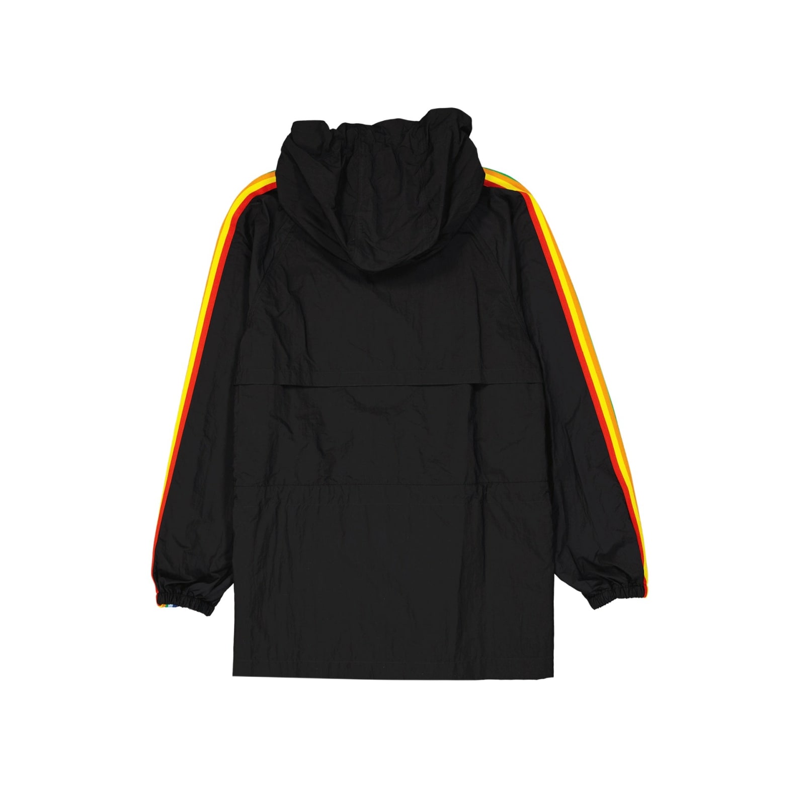 Palm Angels Windbreaker Jacket In Black