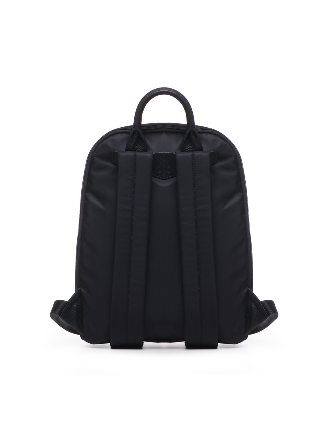 Shop Emporio Armani Backpack With Logo Plaque In Black