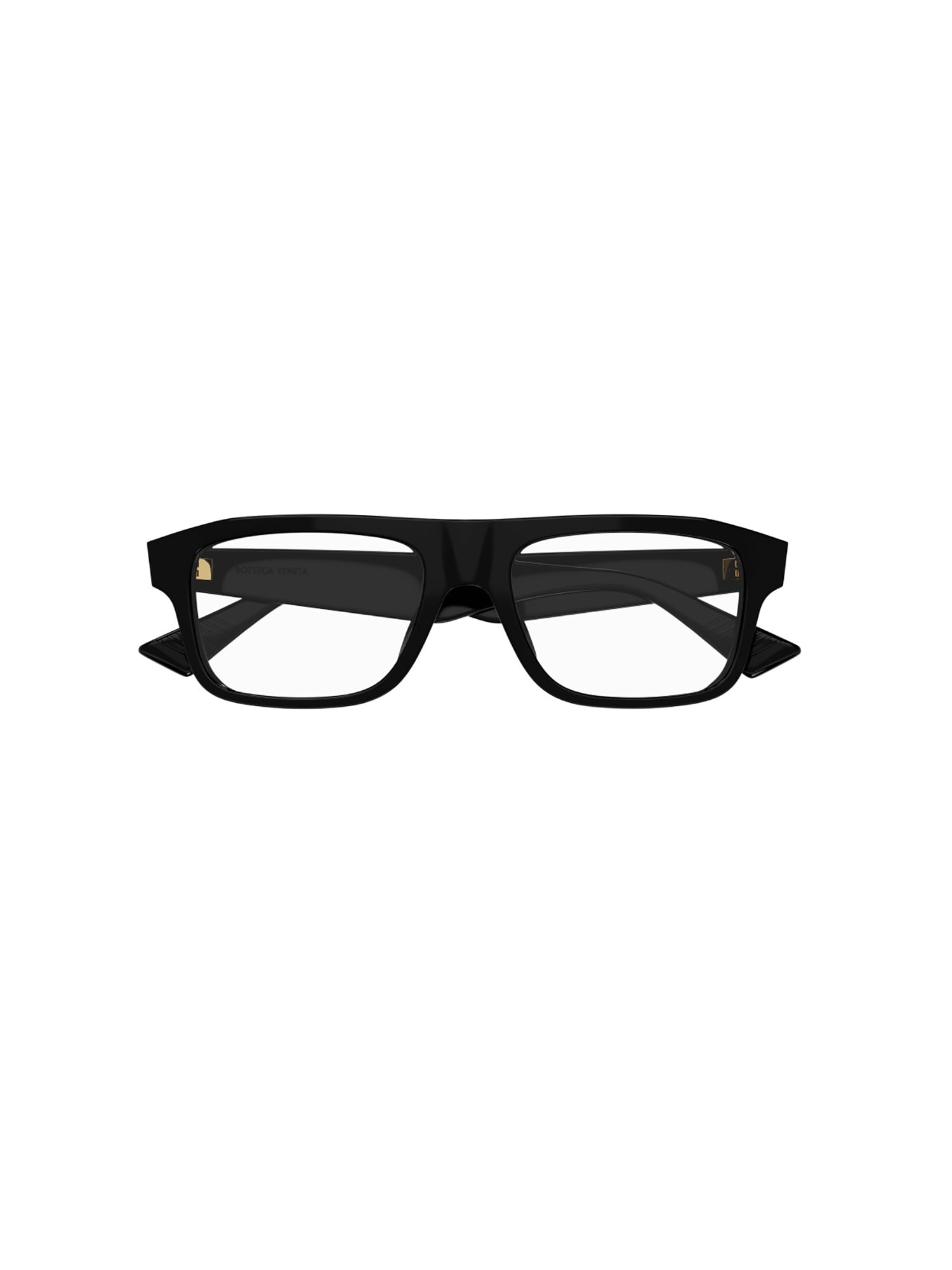 Shop Bottega Veneta 1c0y4cl0a Glasses In 001 Black Black Transpare
