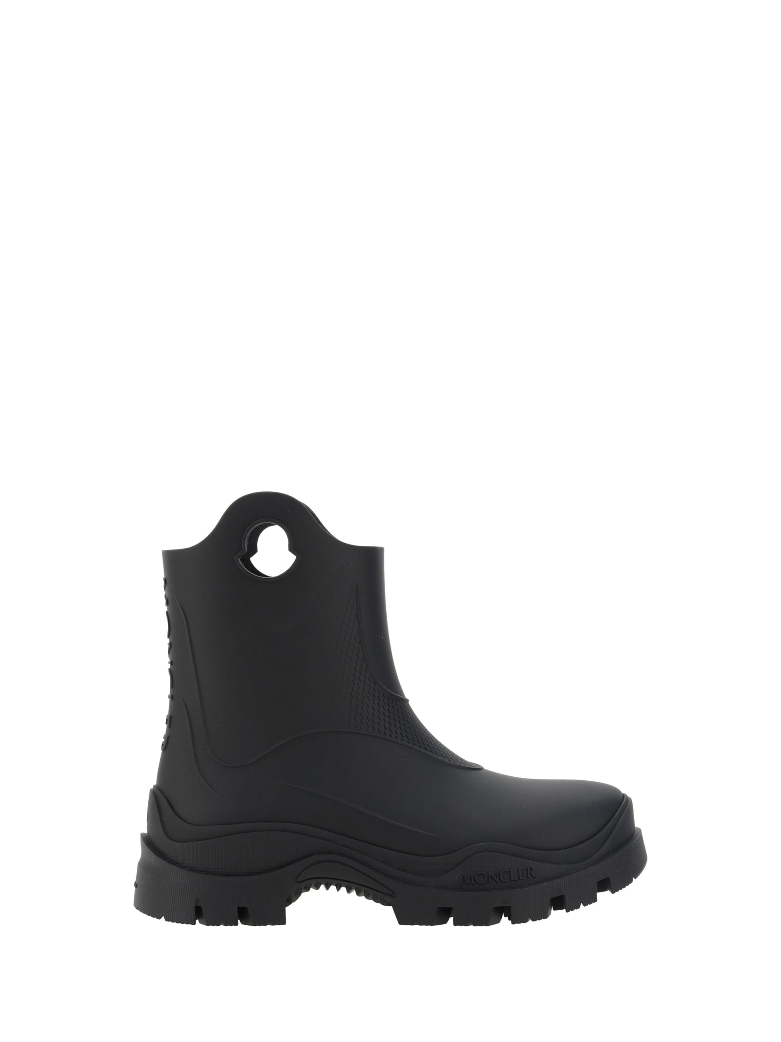 Shop Moncler Misty Rain Ankle Boots In Black