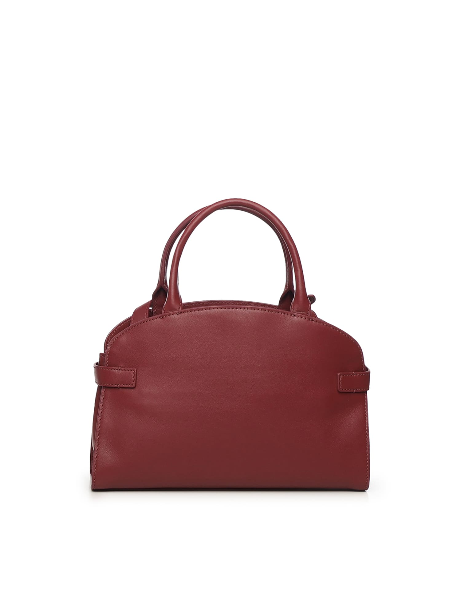 Coccinelle Buckle Strap Shoulder Bag In Red