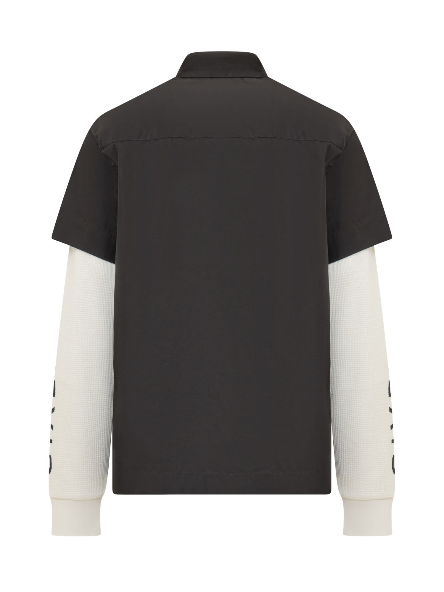 Givenchy Black And White Shirt With Double Layered Design In Black