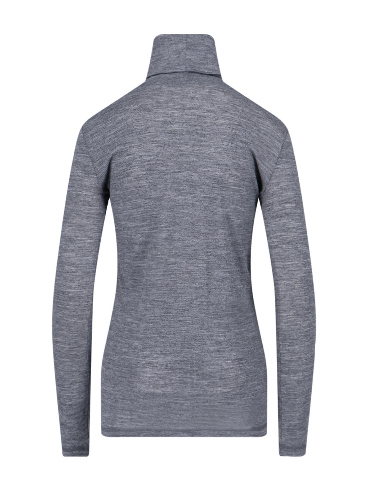 Shop Jil Sander Logo Turtleneck In Gray