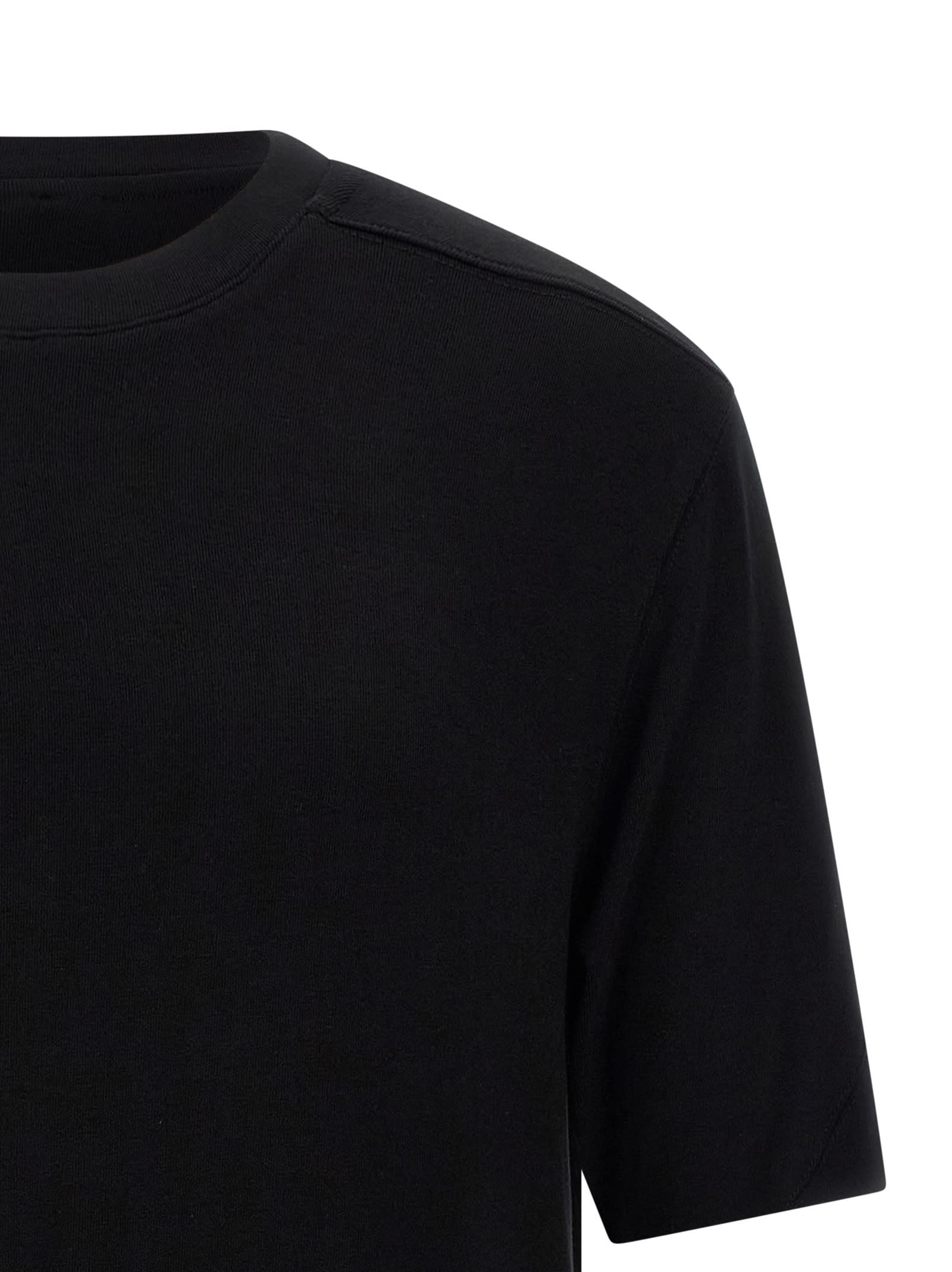 Thom Krom Contrast-stitch Short-sleeve T-shirt In Black