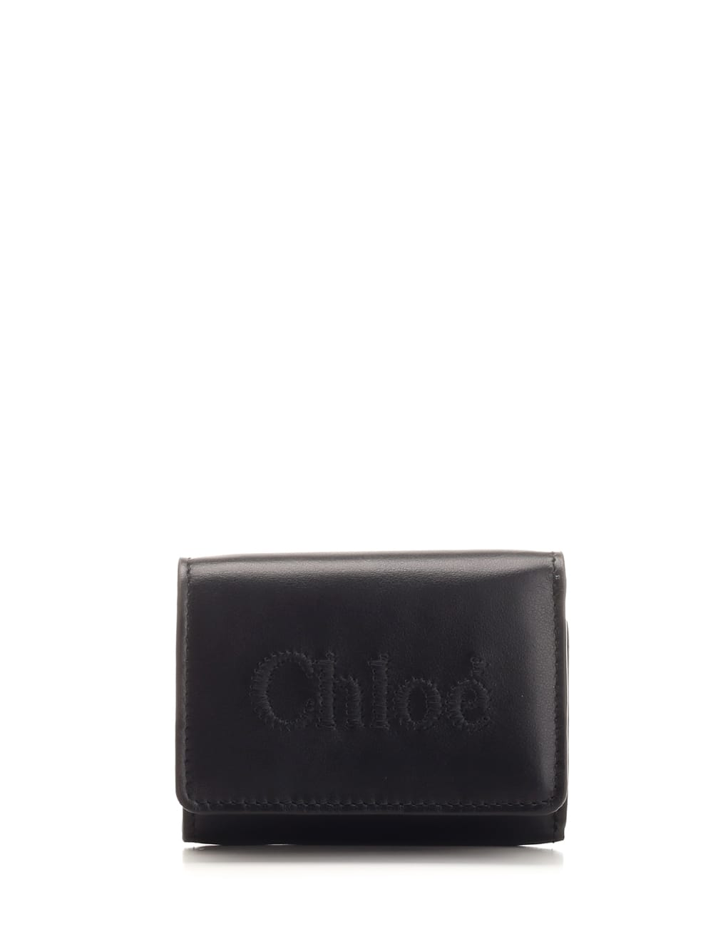 Shop Chloé Black Chloè Sense Trifold Wallet