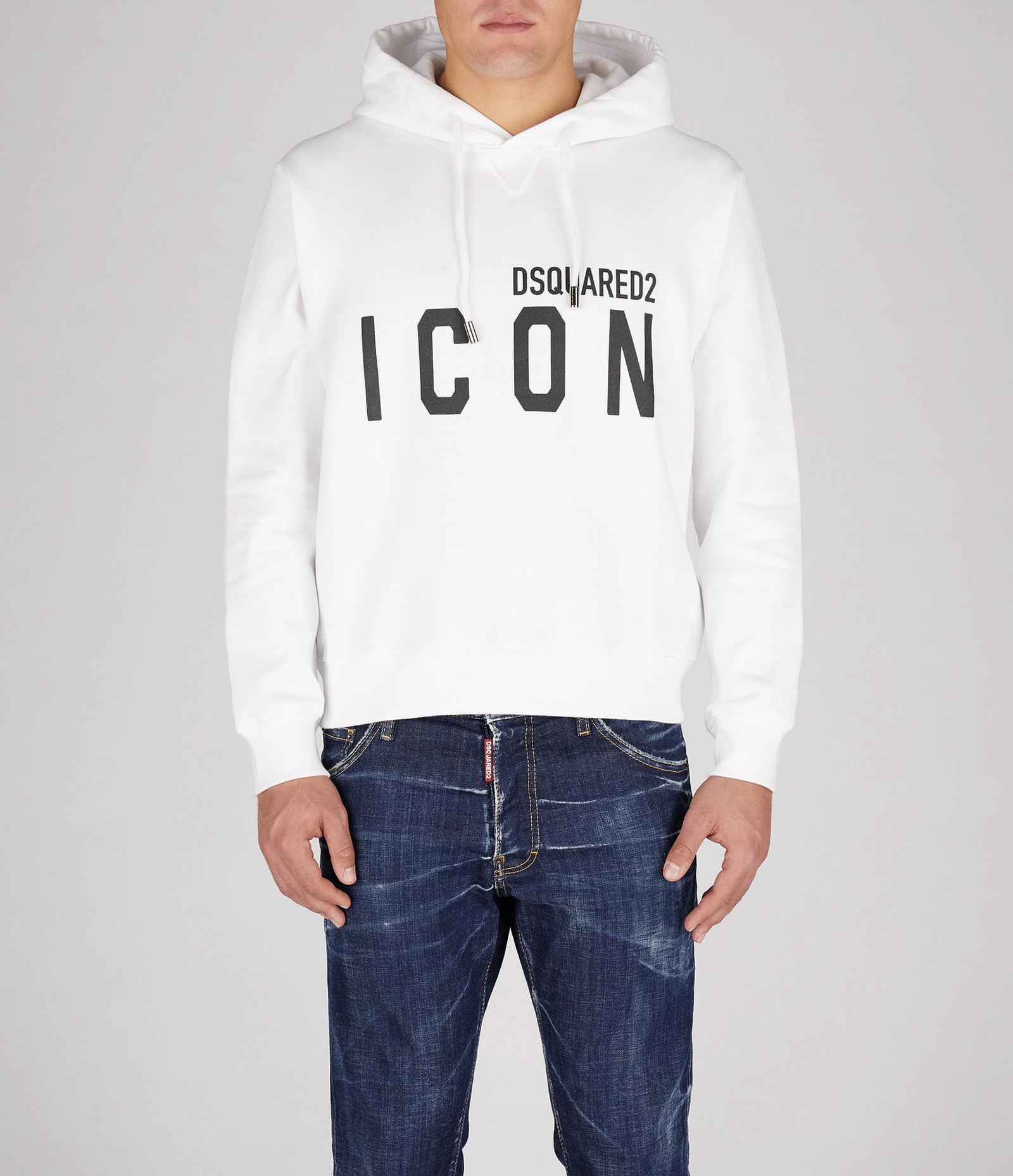 Shop Dsquared2 Sweatshirt In White-black