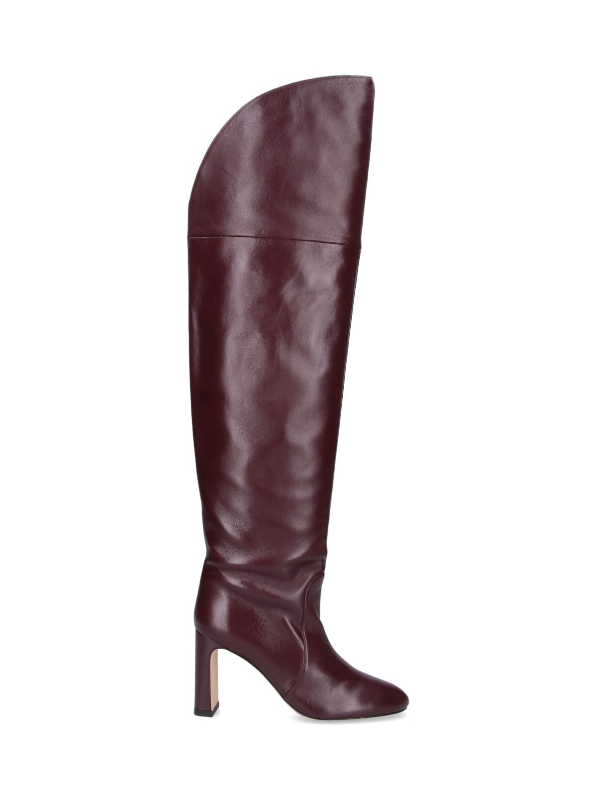 Stuart Weitzman Babette Boots In Burgundy