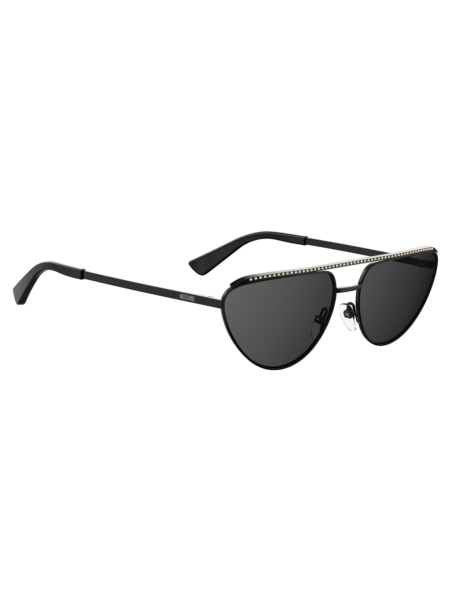 Shop Moschino Eyewear Mos057/g/s Sunglasses In /ir Black