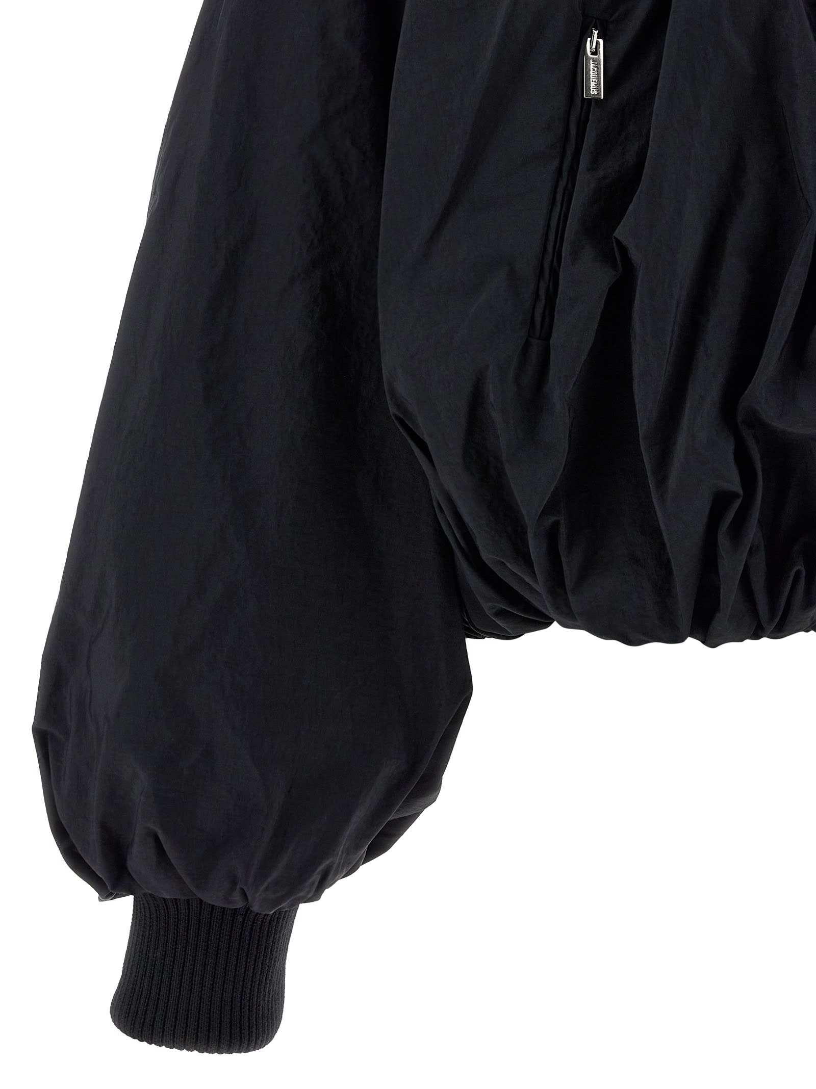 Jacquemus Le Bomber Pallone Bomber Jacket In Black