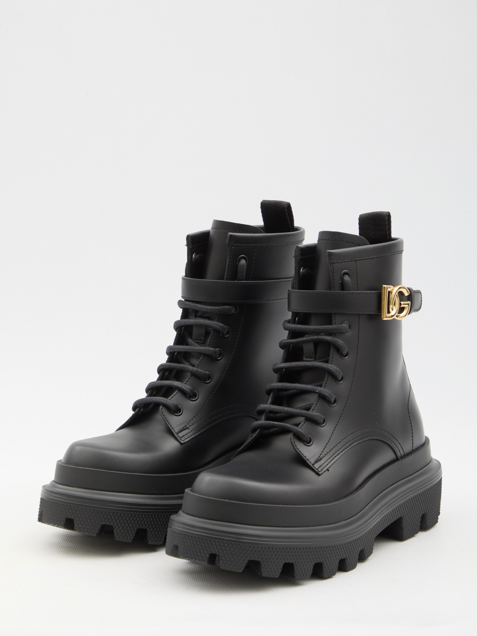 Shop Dolce & Gabbana Dg Ankle Boots In Black