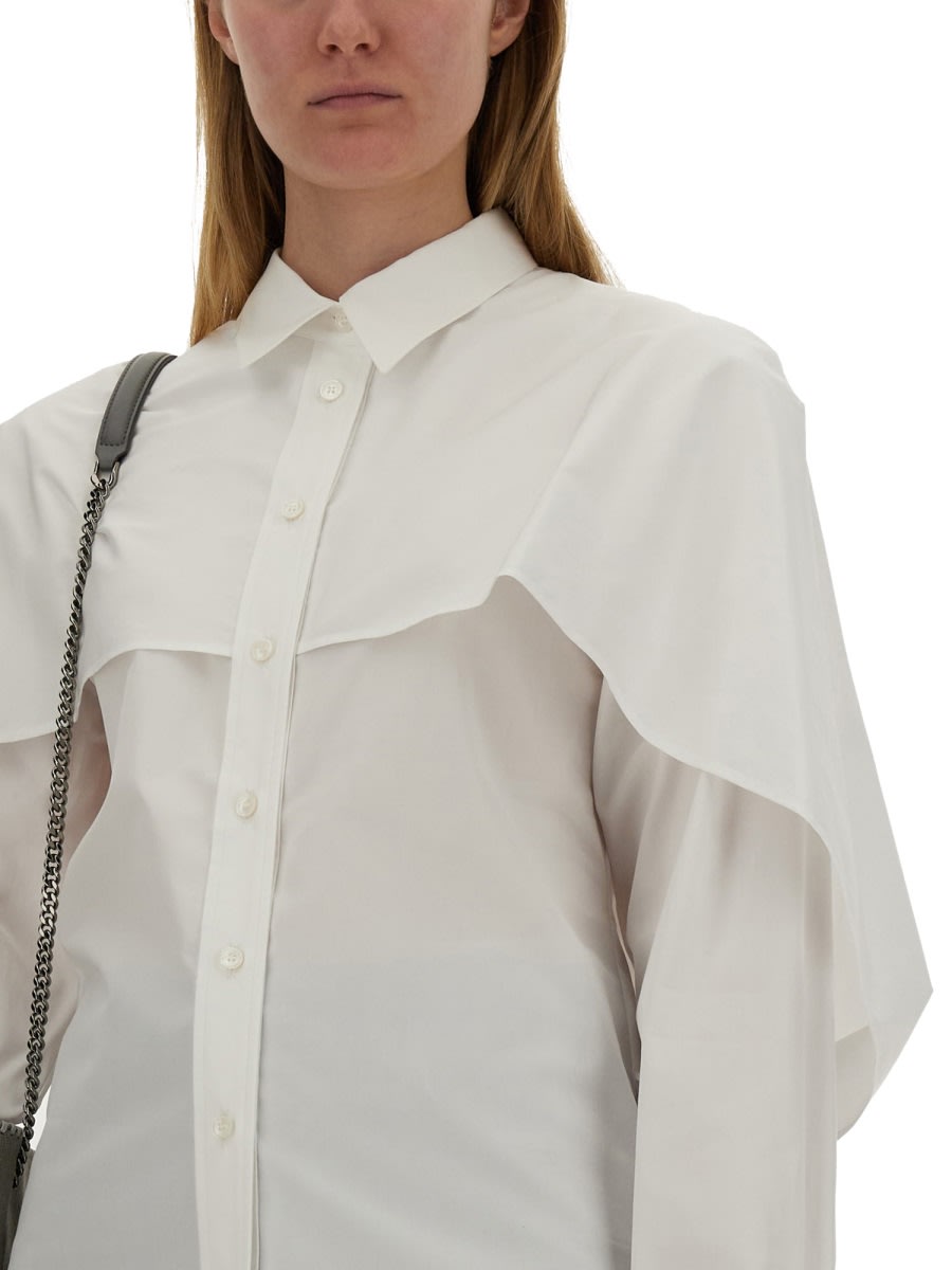 Shop Stella Mccartney Shirt With Cape In White