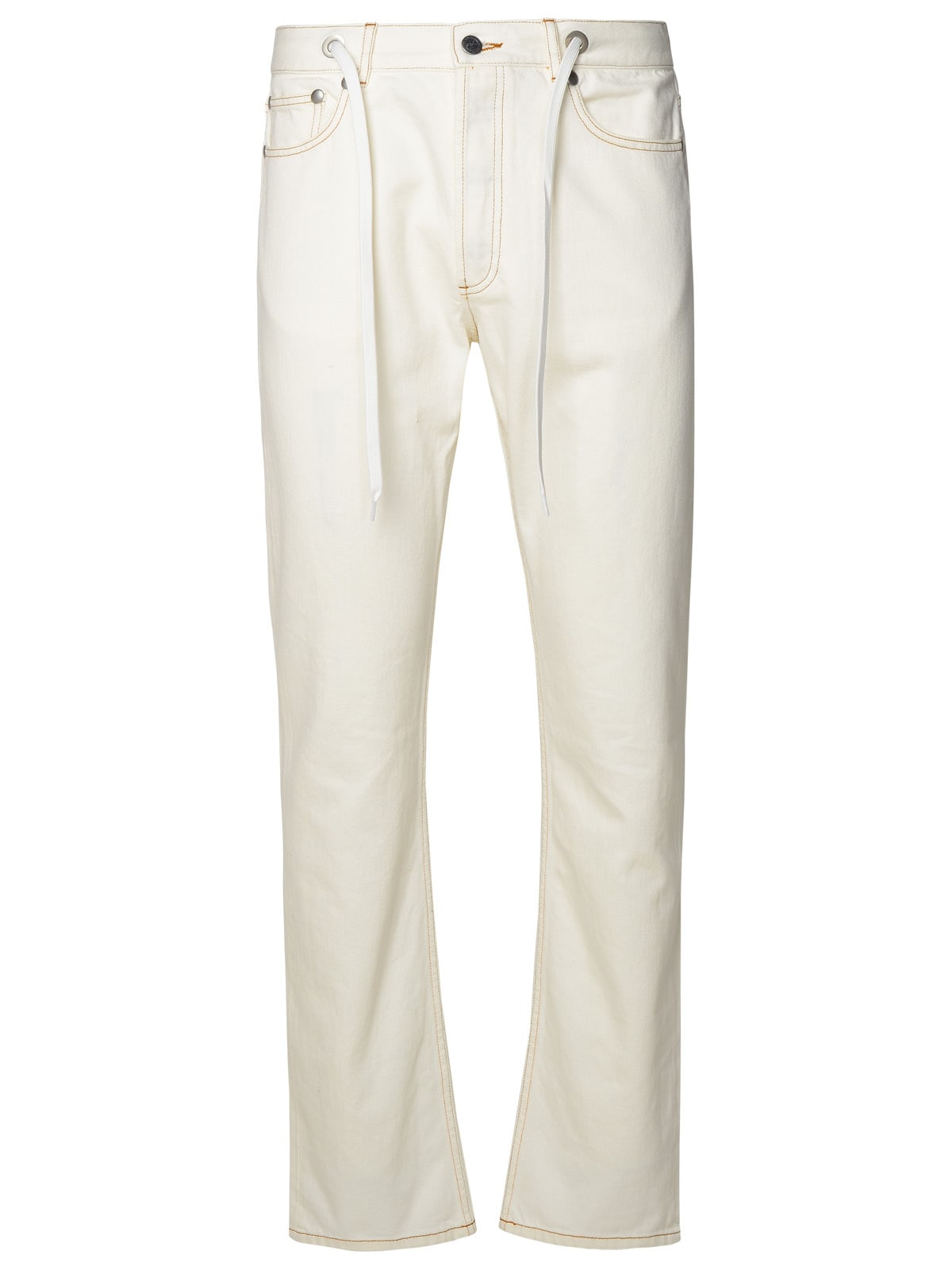 Apc Sureau Ivory Cotton Jeans In Avorio