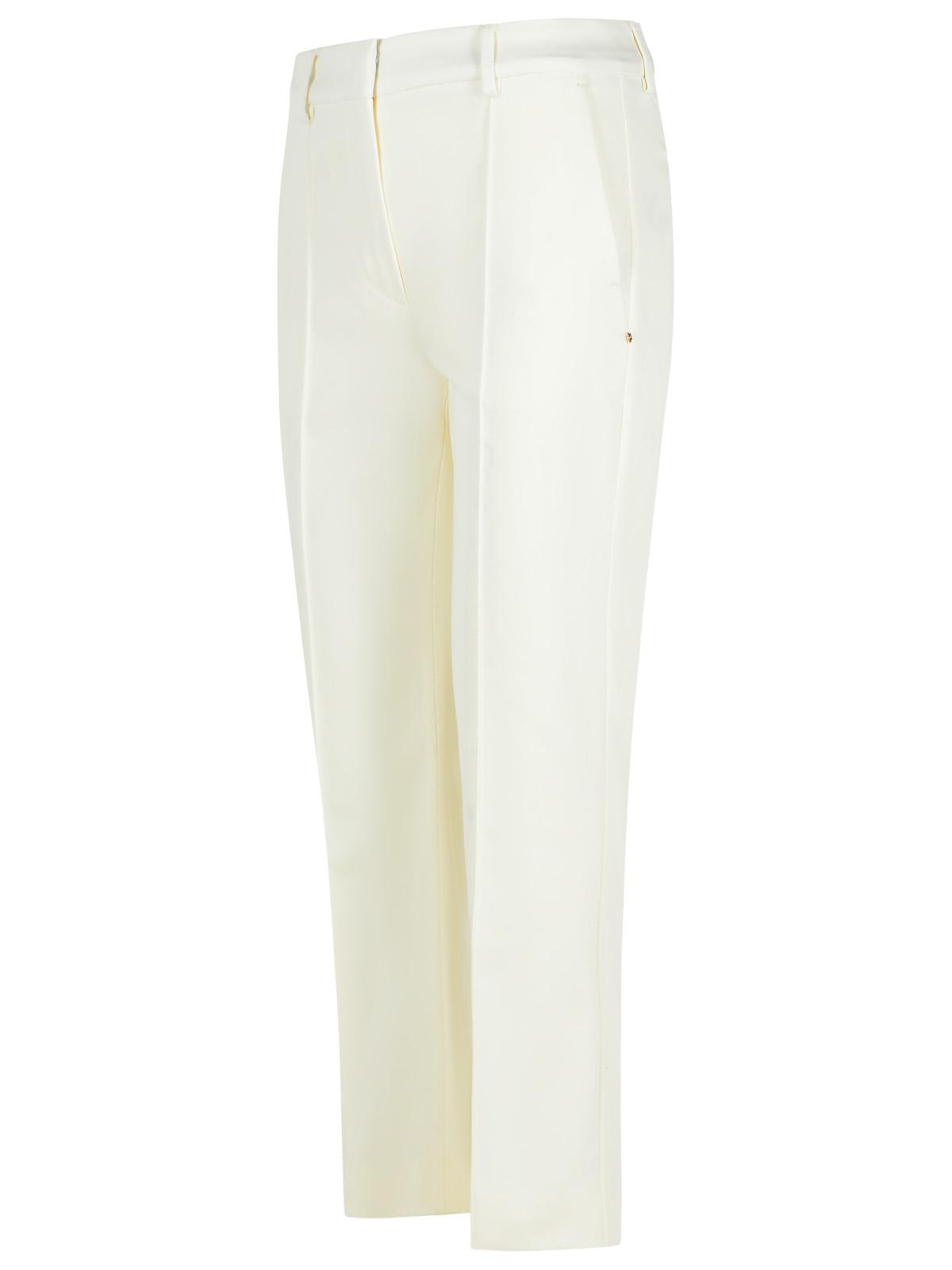 Sportmax 'cotton Pants With Back Pockets And Belt Loops' In White