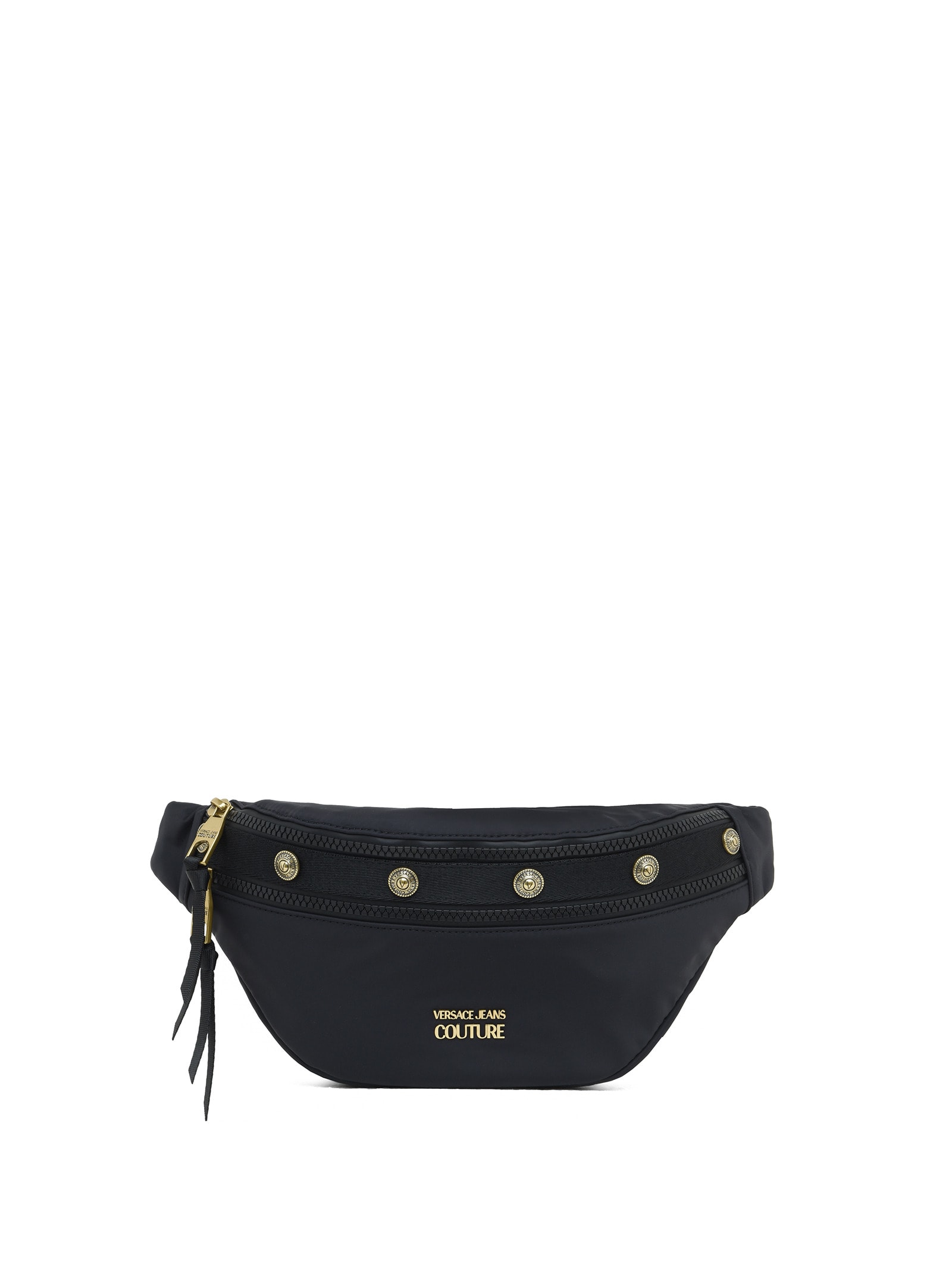 Fabric Sling Bag With Stud Detail