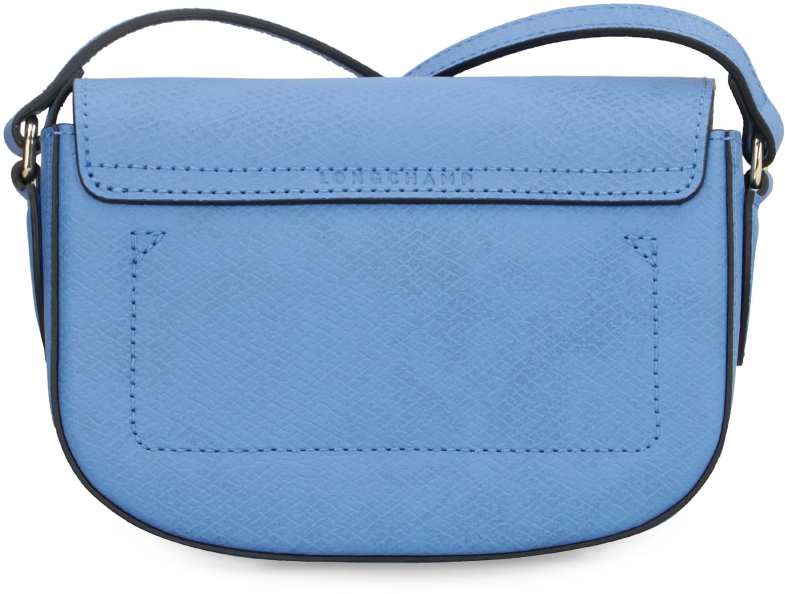 Shop Longchamp Ure Xs Leather Crossbody Bag In Gnawed Blue