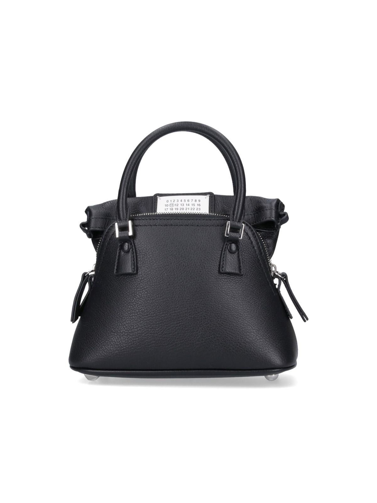 Shop Maison Margiela Micro Bag 5ac Classique In Nero