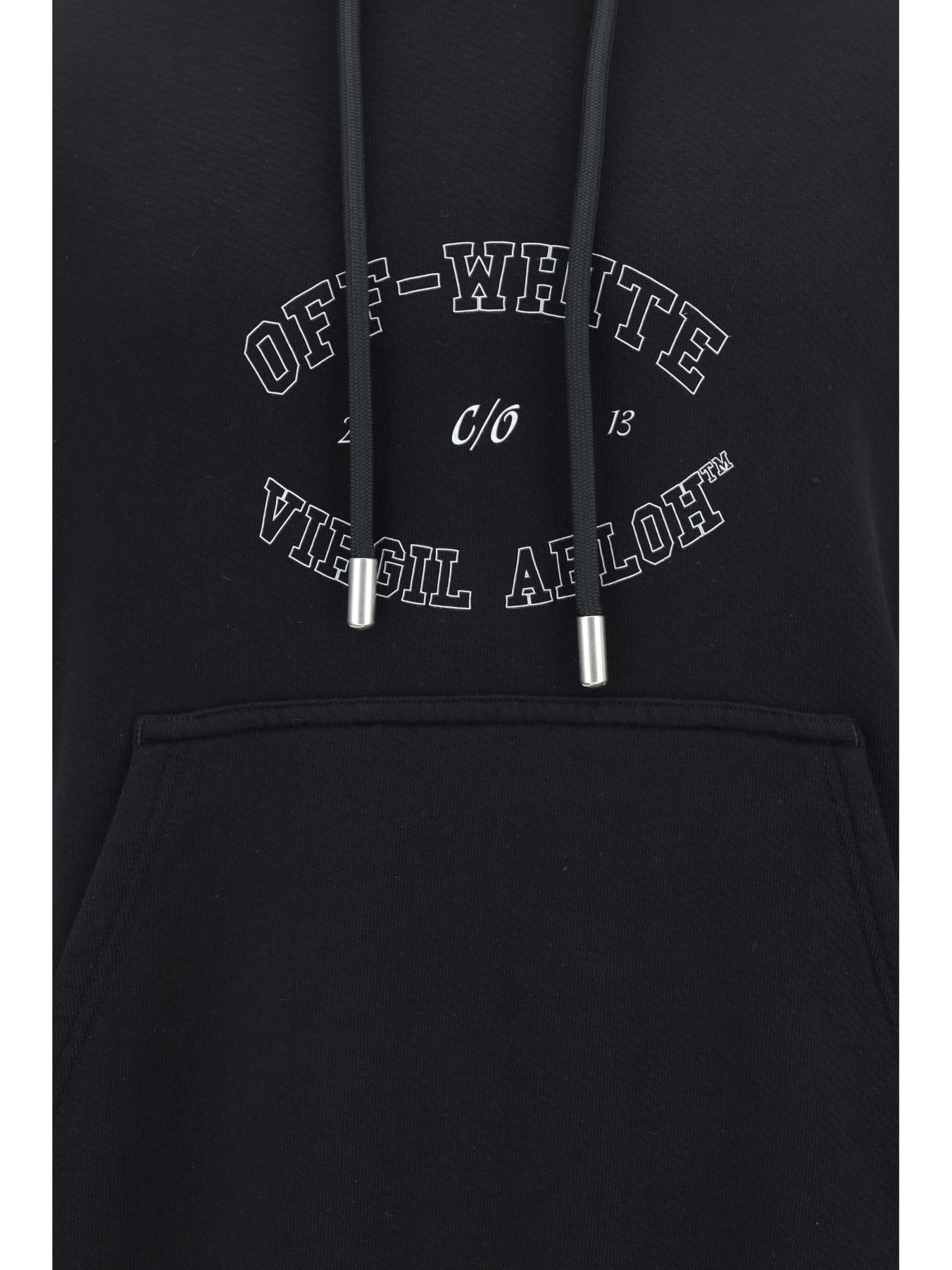 Shop Off-white Hoodie In Black White