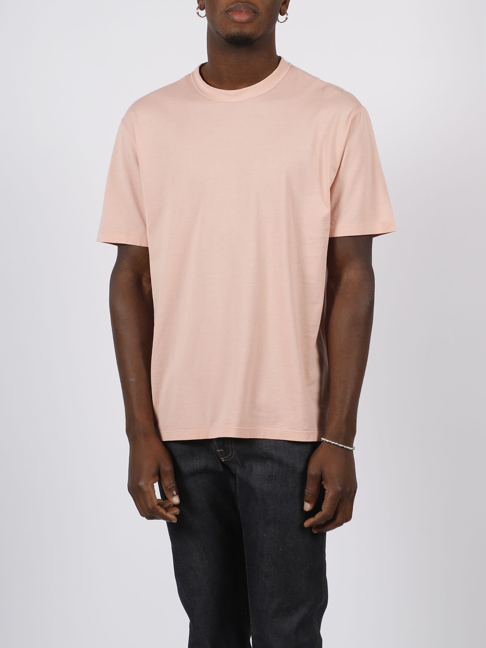 Ten C Cotton Jearsey T-shirt In Pink