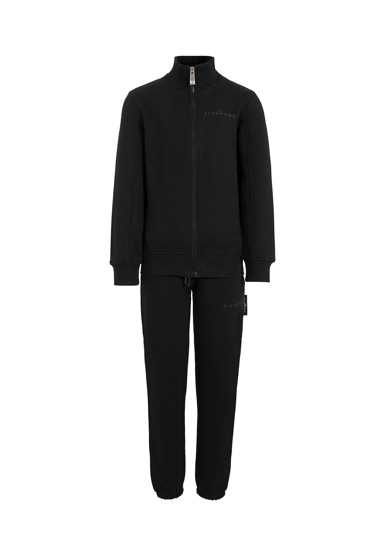 Richmond Black Suit For Girl With Logo In Black
