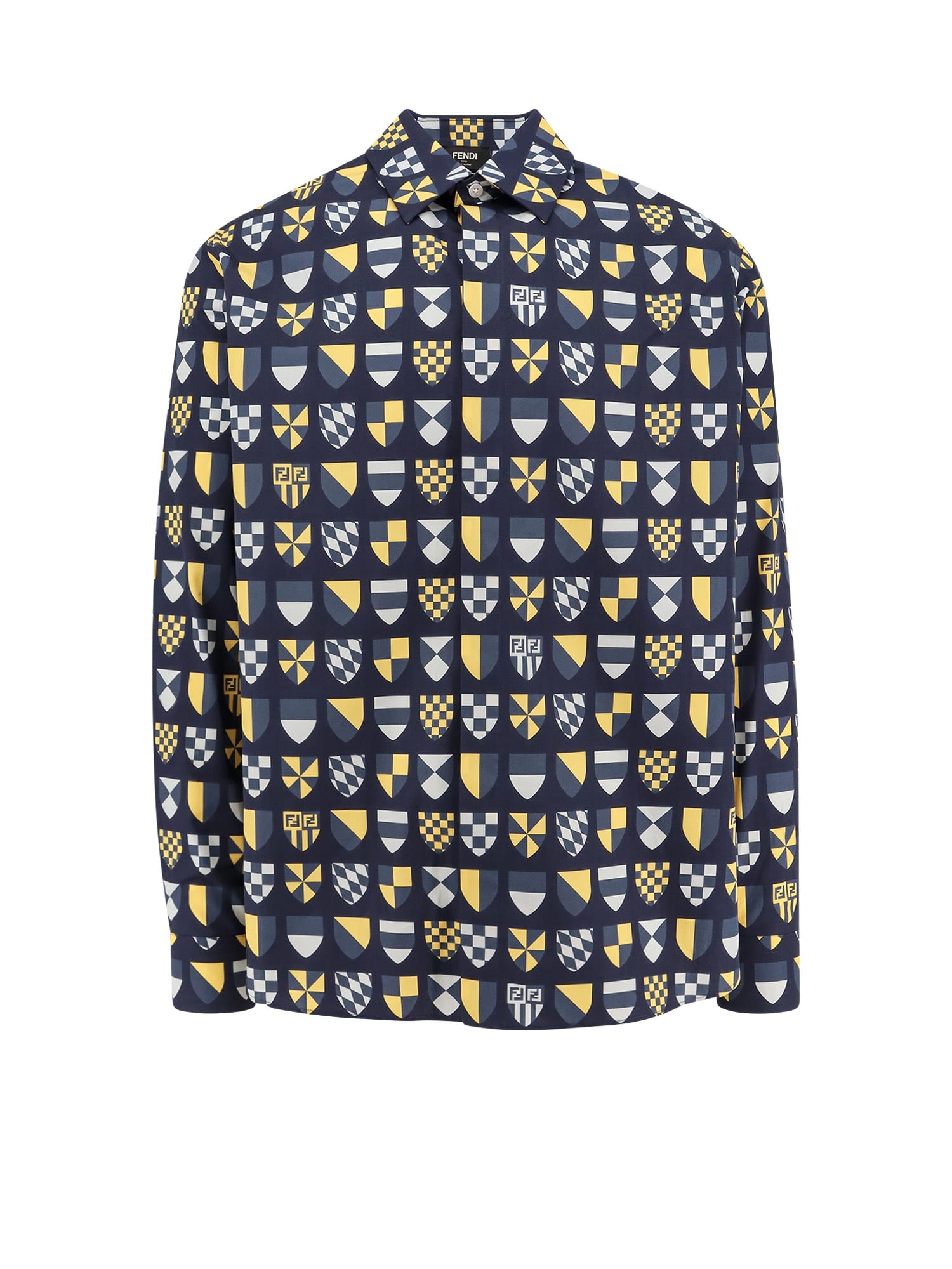 Fendi Shirt With Banners In Multi