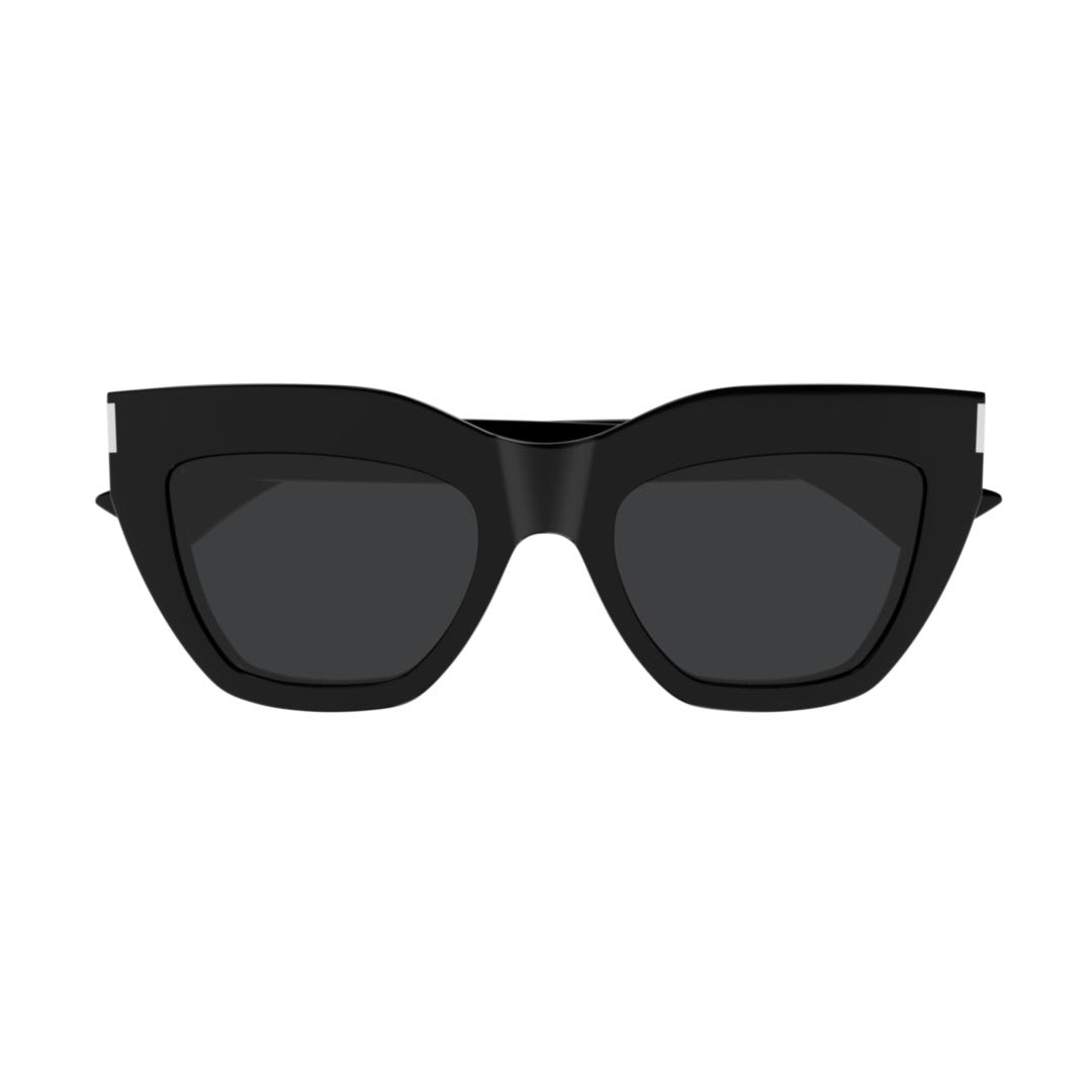 Saint Laurent Black-black-black Recycled Acetate Sunglasses In Black