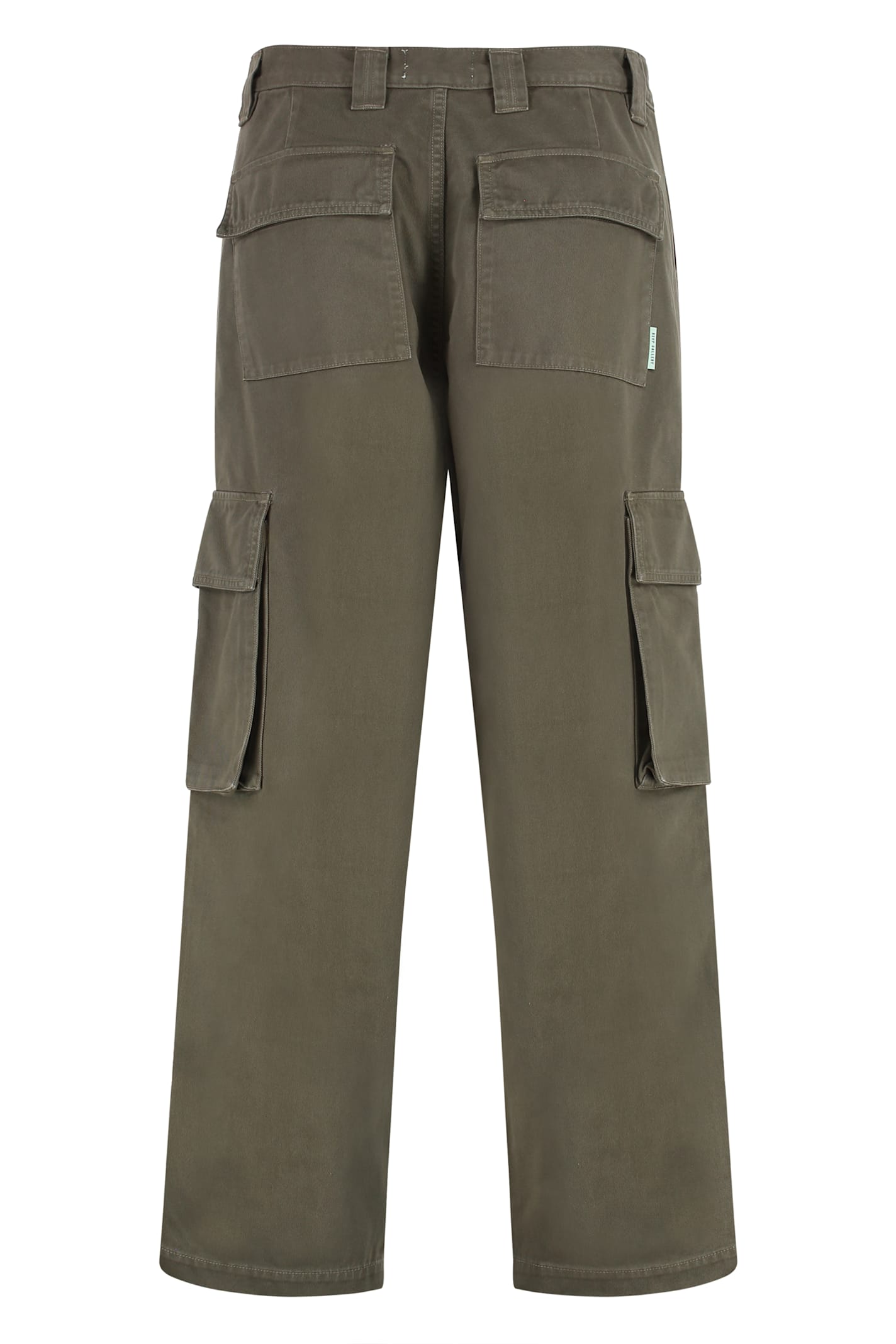 Agolde X Rsvp Gallery Cotton Cargo Trousers In Green