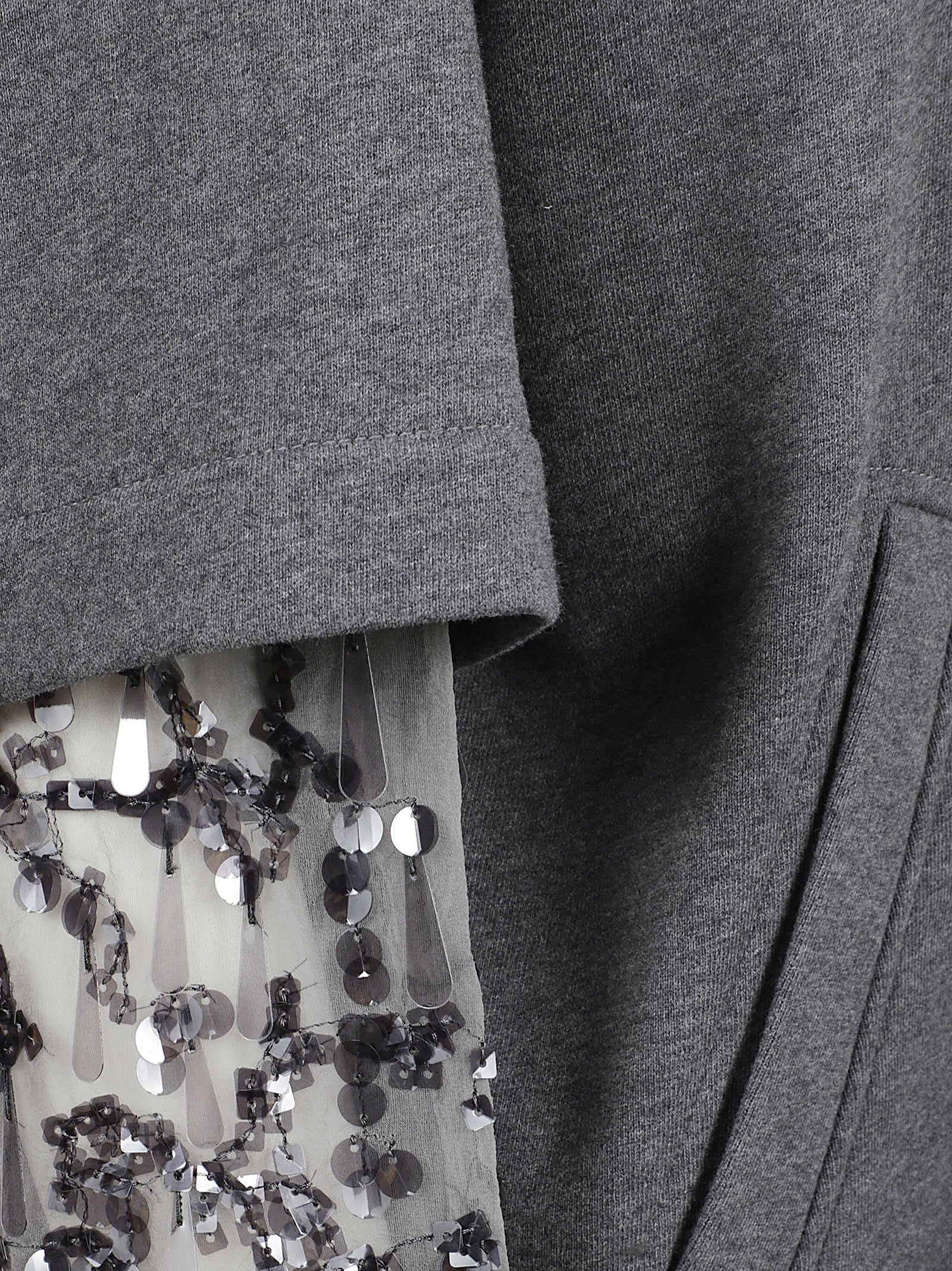 Brunello Cucinelli Hooded Zip Jacket In Gray