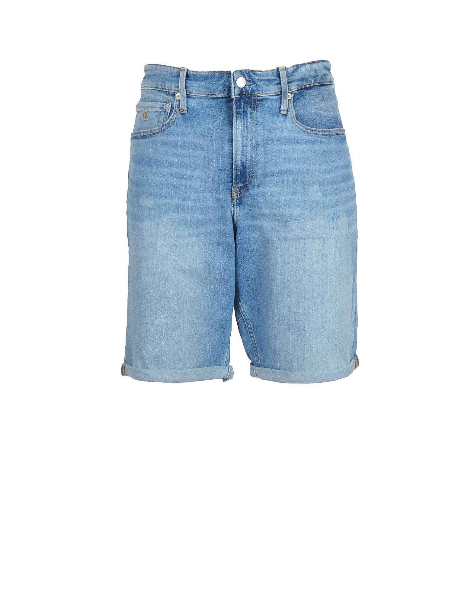 Calvin Klein Jeans Mens Blue Bermuda Shorts