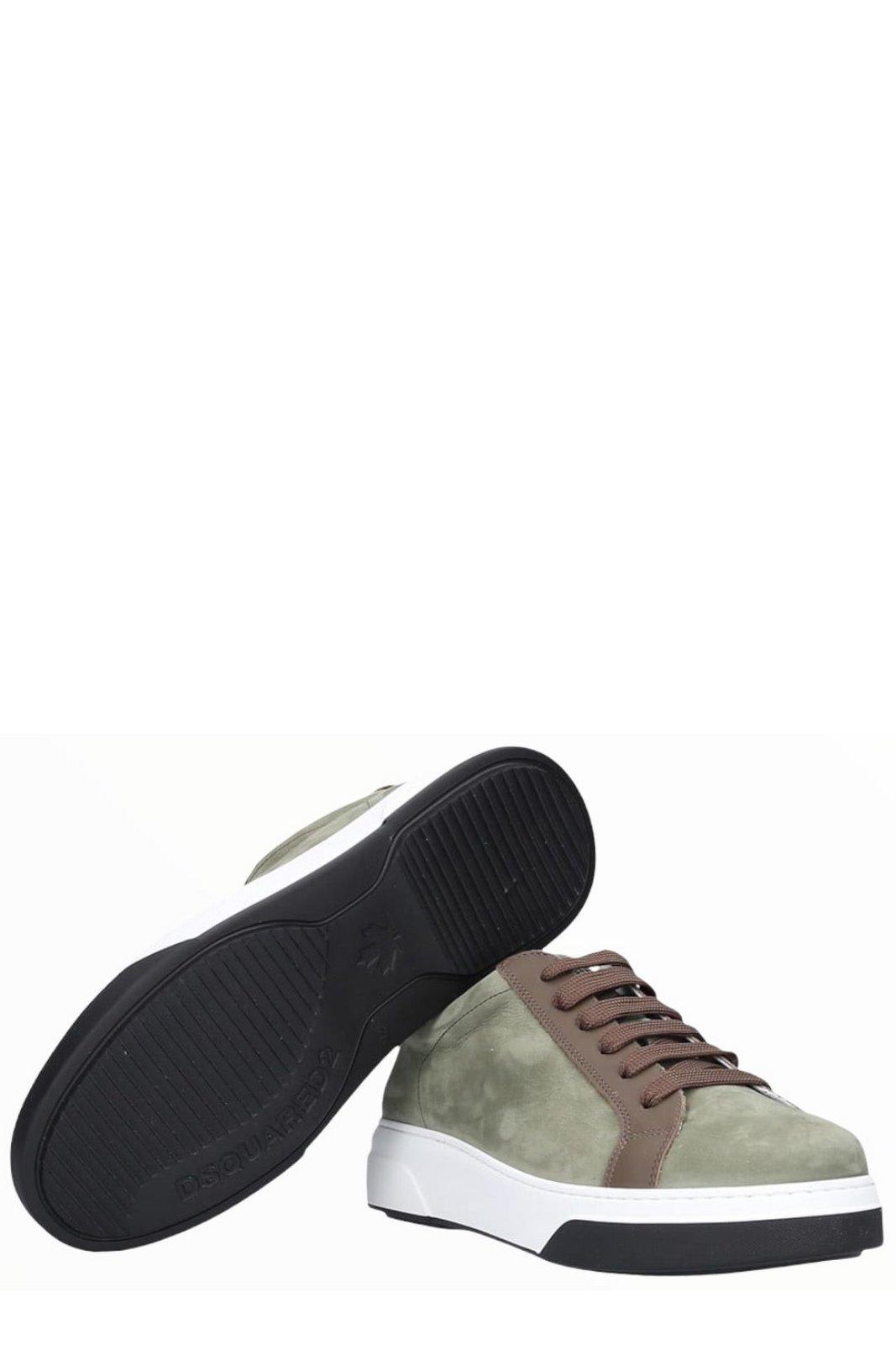 Shop Dsquared2 Panelled Low-top Sneakers