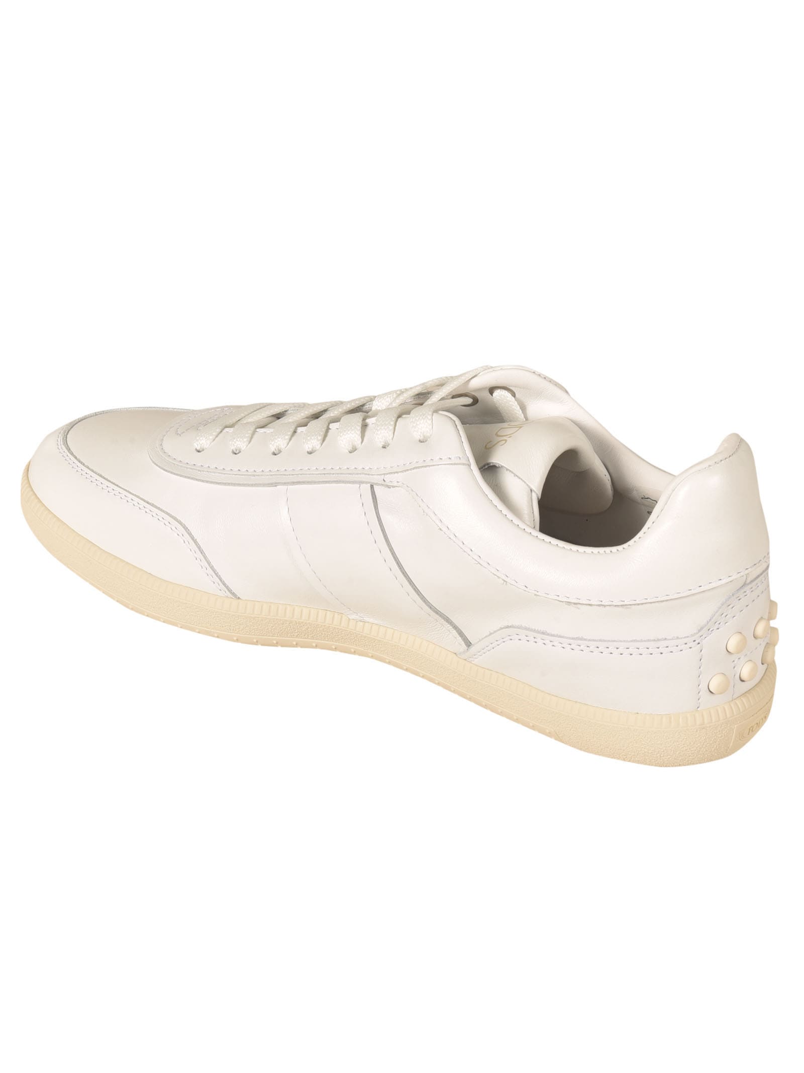 Shop Tod's Cassetta Low Top Sneakers In White