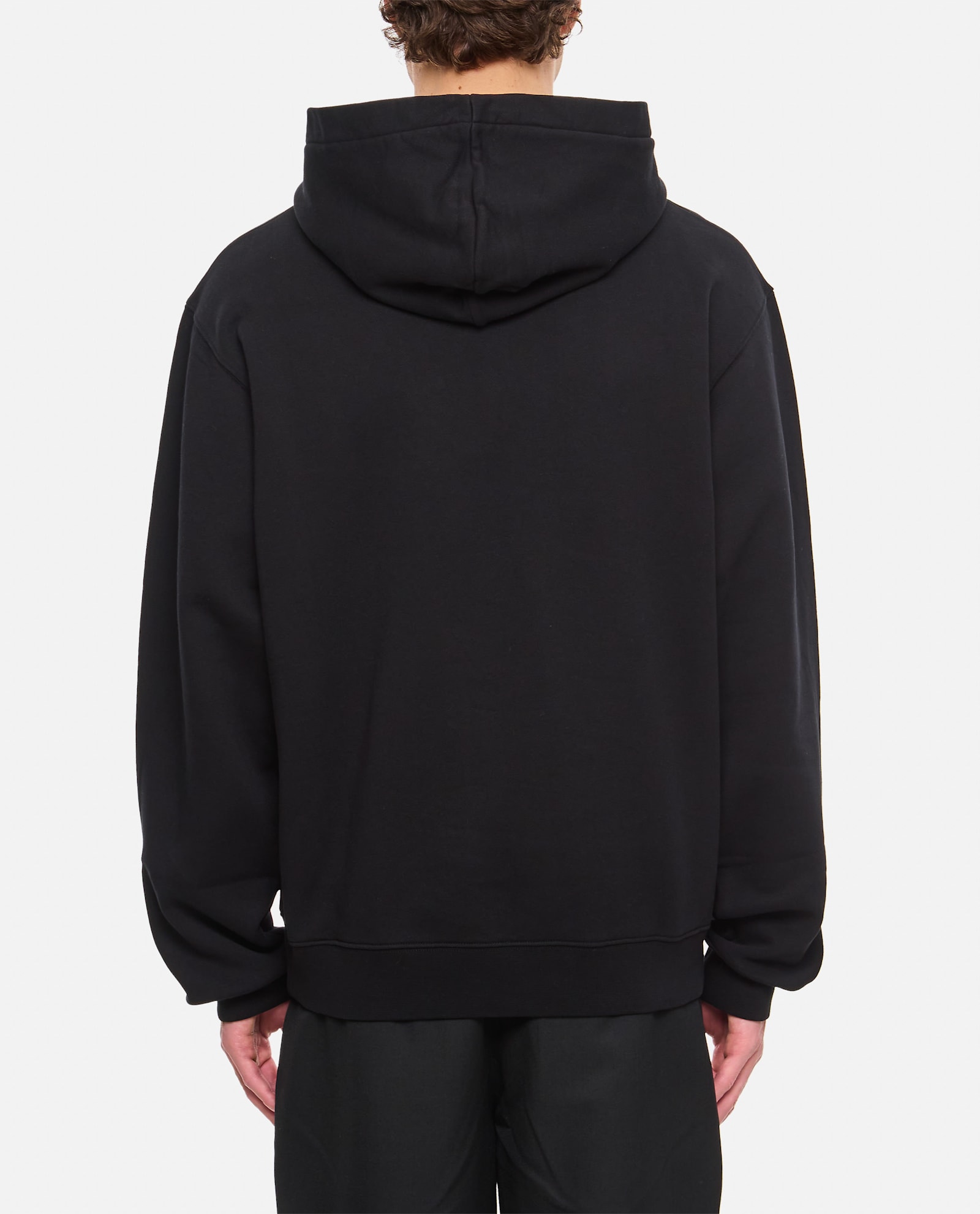 Jacquemus Men Le Hoodie Gros Grain Sweatshirt In Black