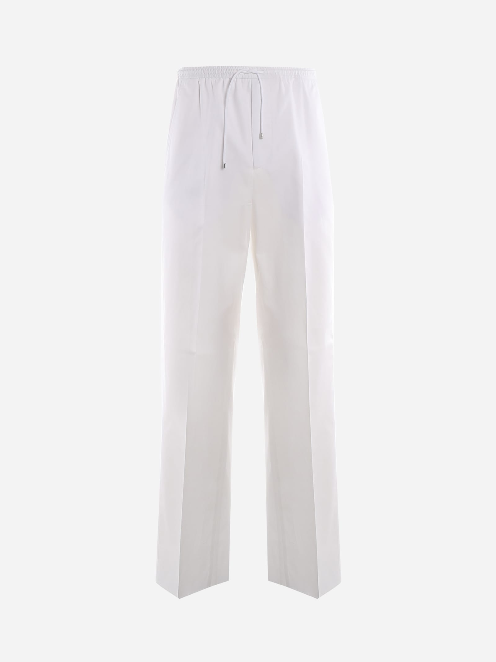 Valentino Cotton Trousers With Drawstring