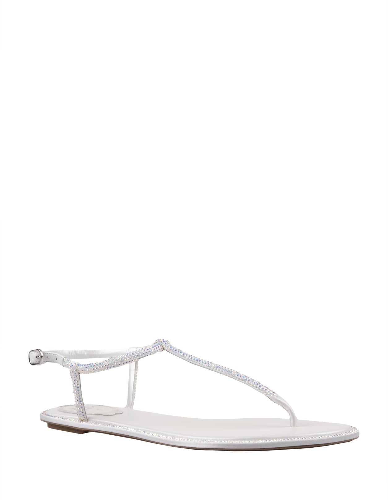 Shop René Caovilla White Diana Sandals