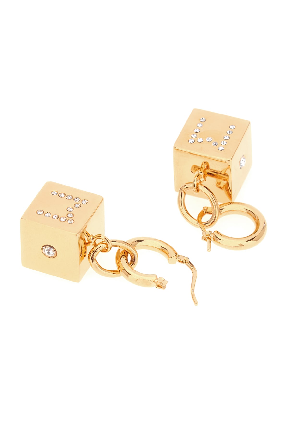 Shop Marni Gold Metal Earrings In 00y65