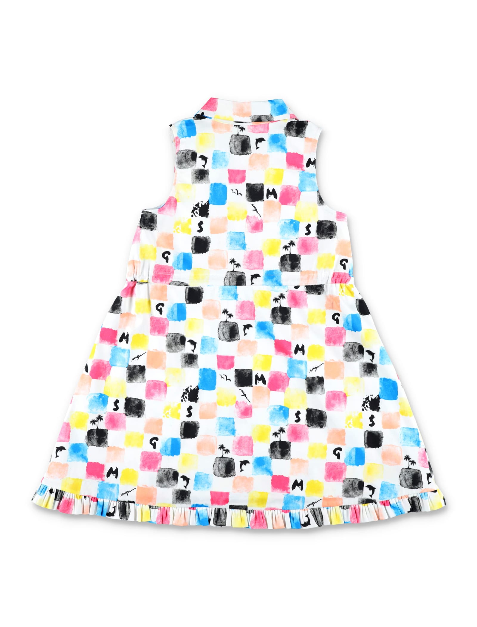 Shop Msgm Allover Printed Dress In Multicolor