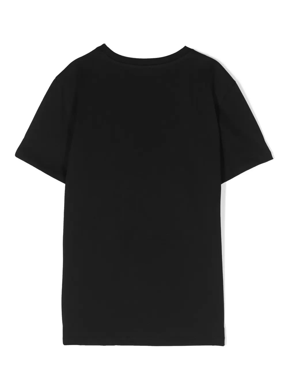 Shop Balmain Black T-shirt With Circular Logo