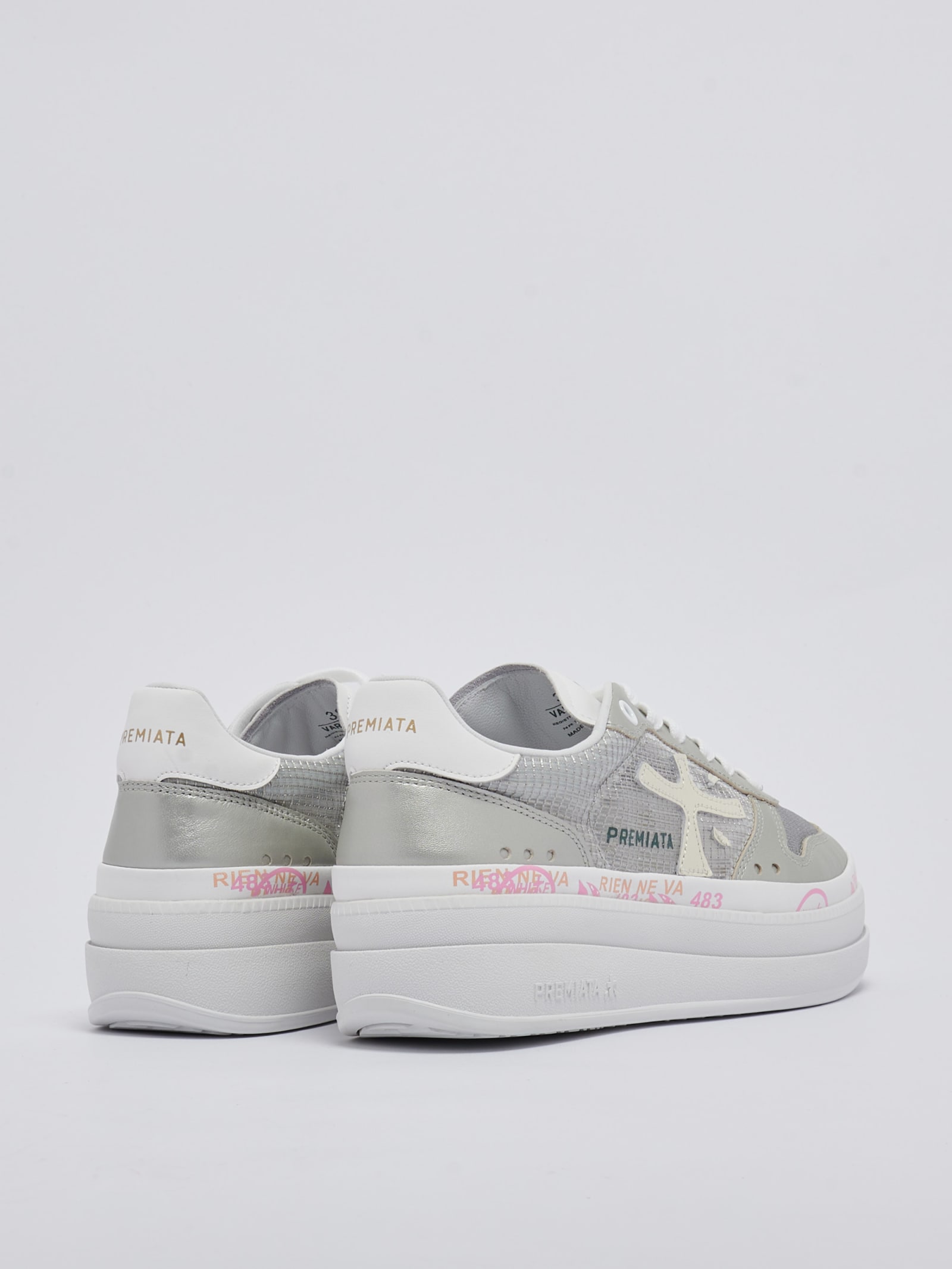 Shop Premiata Micol Sneaker In Silver
