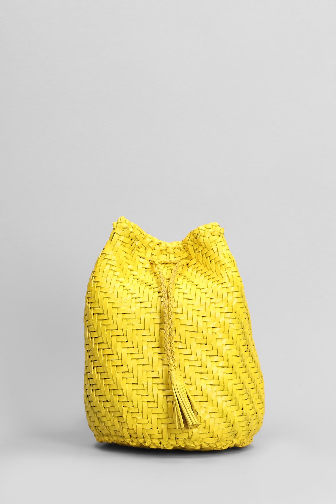 Dragon Diffusion Pompom Double Jump Crossbody Bags Yellow In Yellow