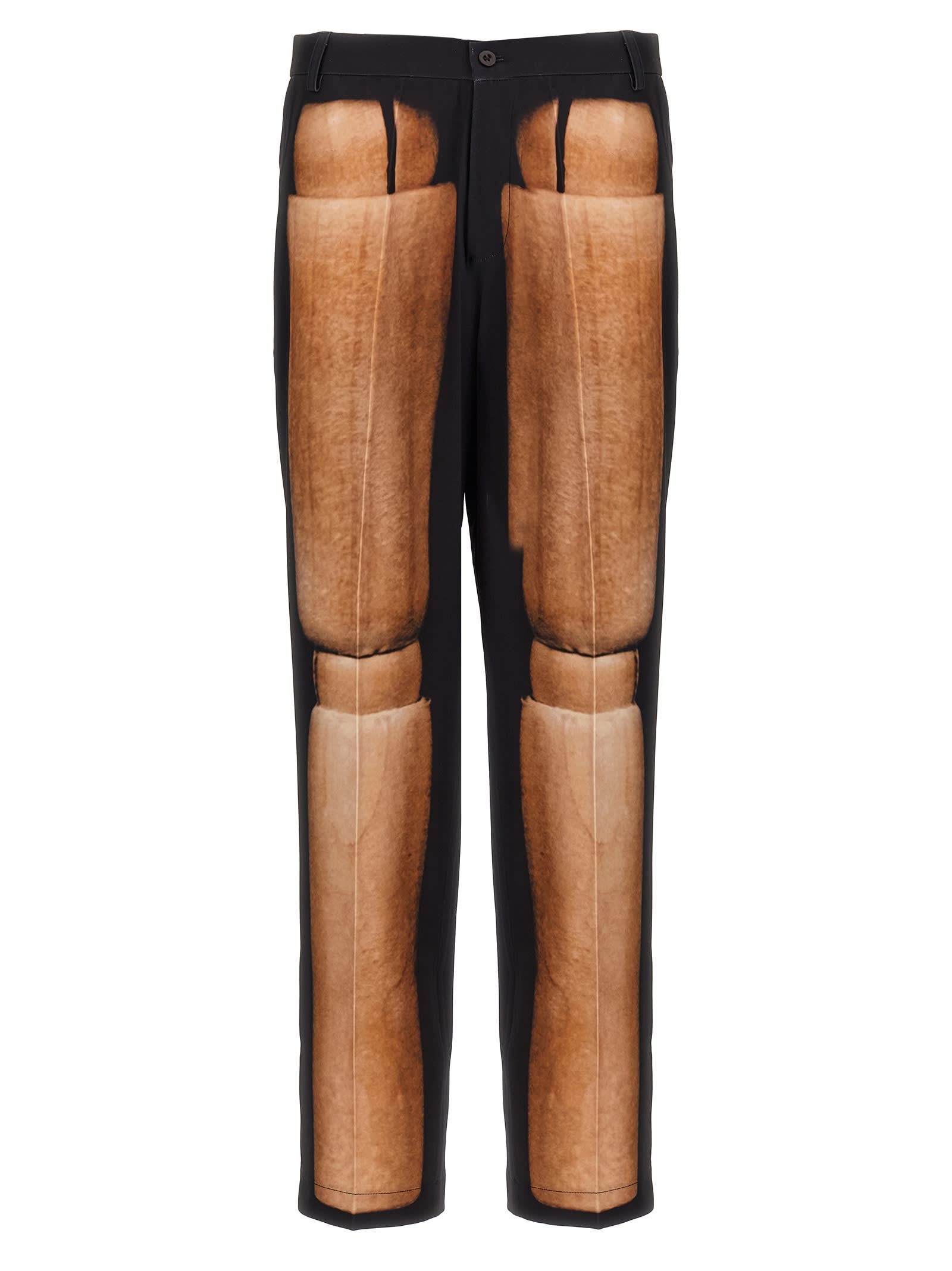 Shop Kidsuper Mannequin Suit Bottom Trousers In Black