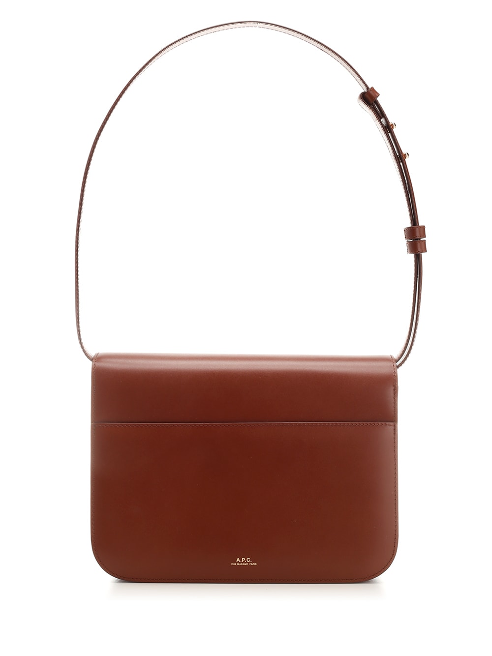 Shop Apc Astra Shoulder Bag In Brown