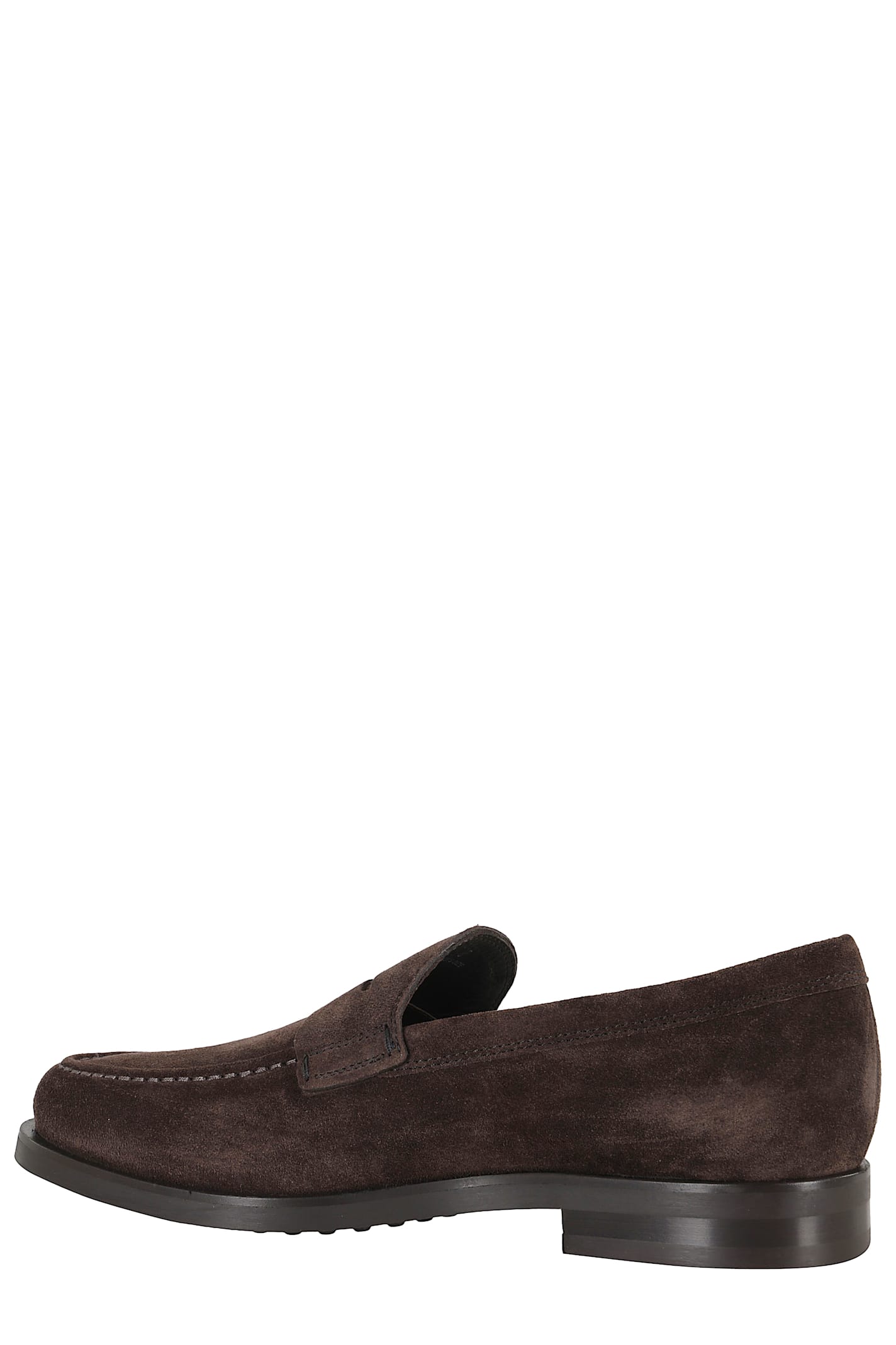 Tod's Suede Gomma Leggero Loafers In Brown