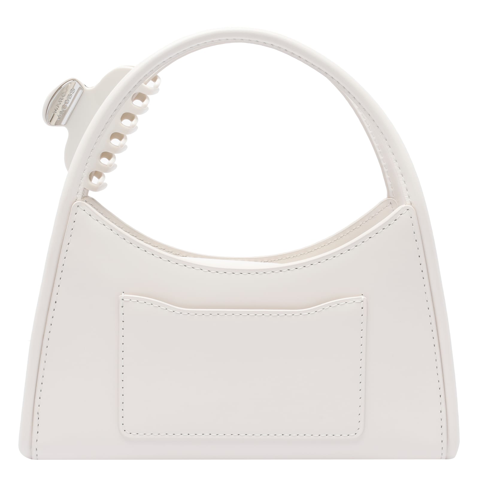 Marc Jacobs Logo The Claw Clip Shoulder Bag In White