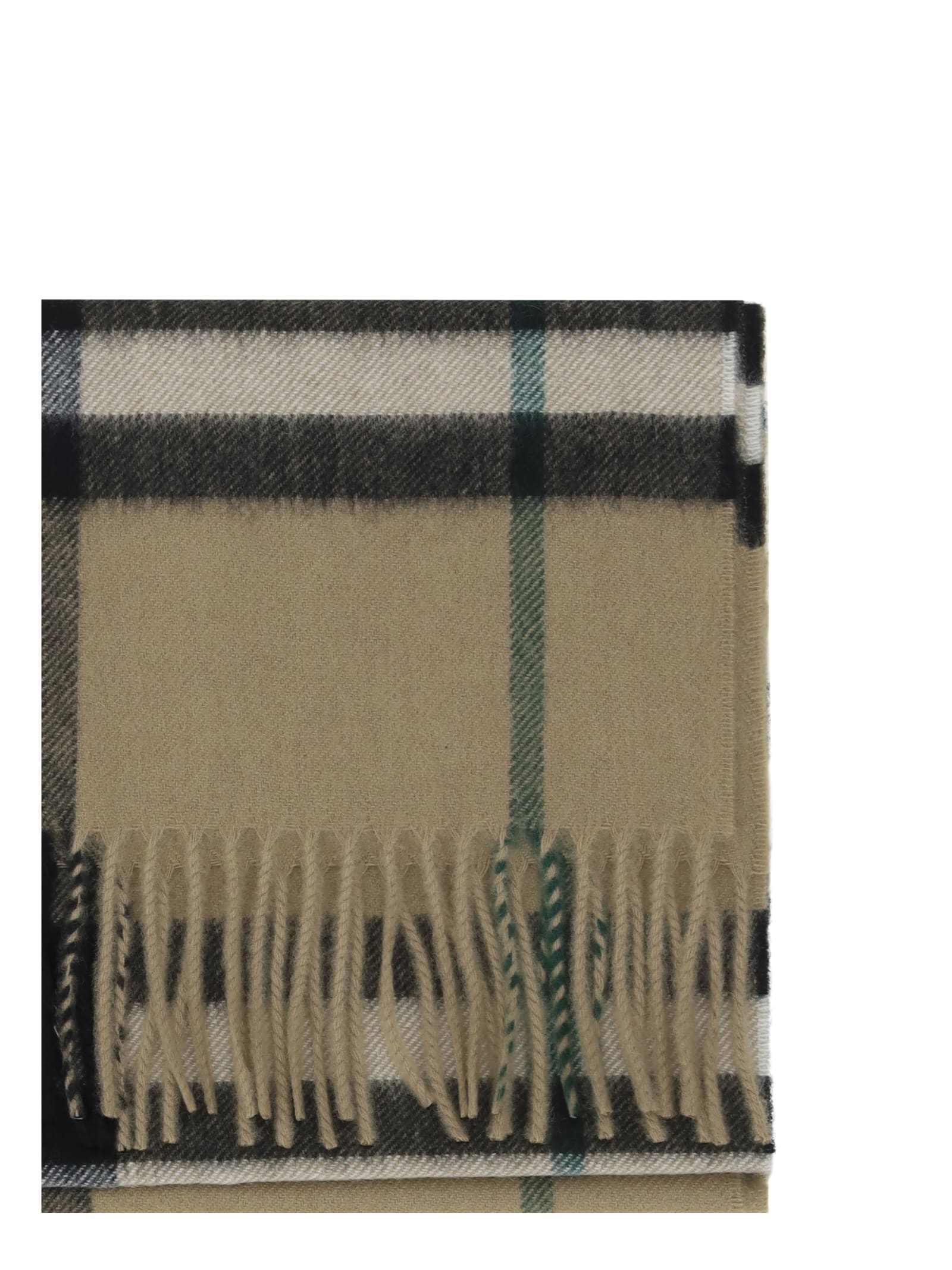 Shop Burberry Scarf In Linden